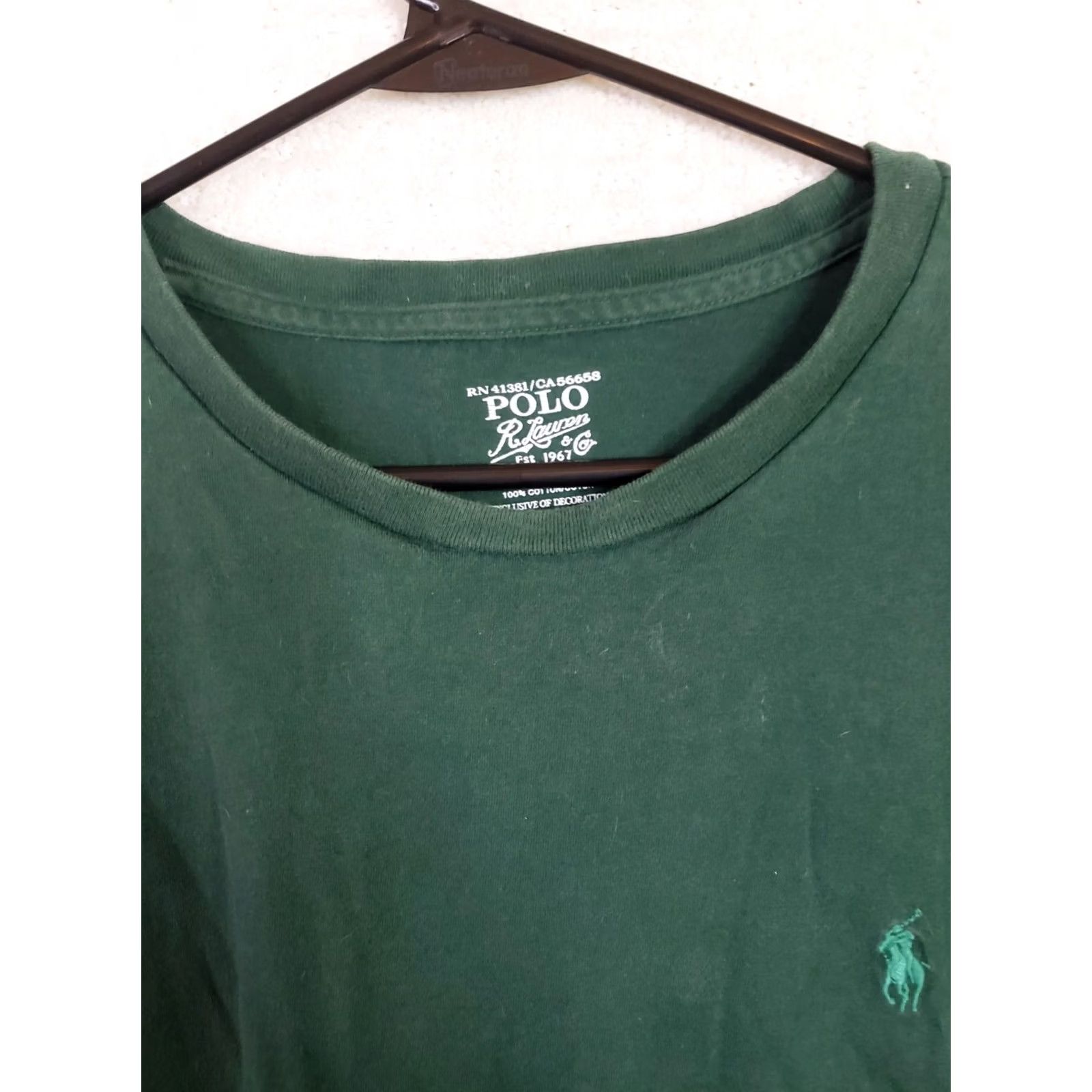 Polo Ralph Lauren Polo Ralph Lauren T Shirt Mens XL Green Short Sleeve Polo Pocket Embroidered Logo Classic Fit Crew Neck Size US XL / EU 56 / 4 - 6 Thumbnail