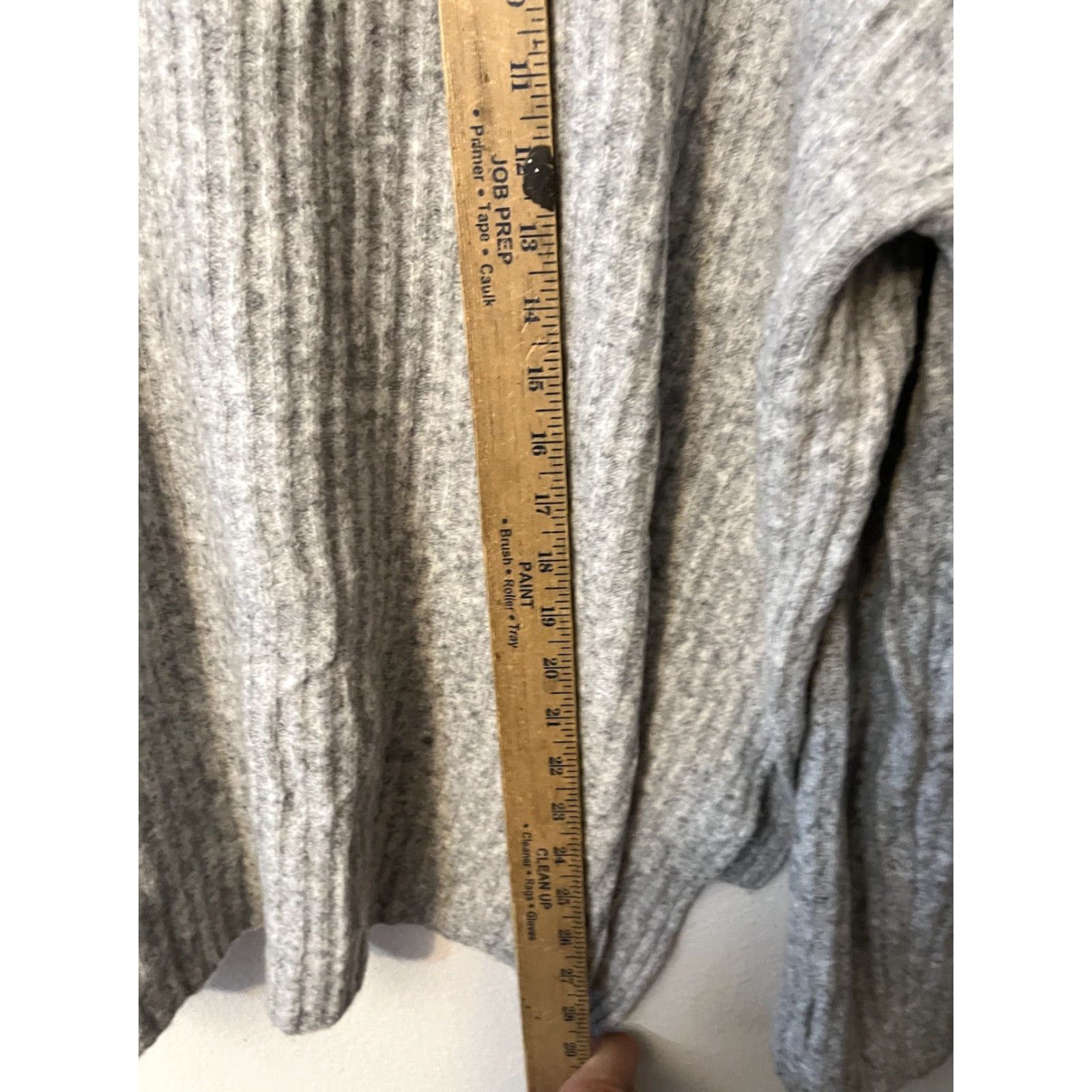 H&M H&M Cowl-Neck Sweater Lined Pullover Mixed Knit Gray Size M Womens Pullover Casual Knit Sweater Size M / US 6-8 / IT 42-44 - 4 Thumbnail