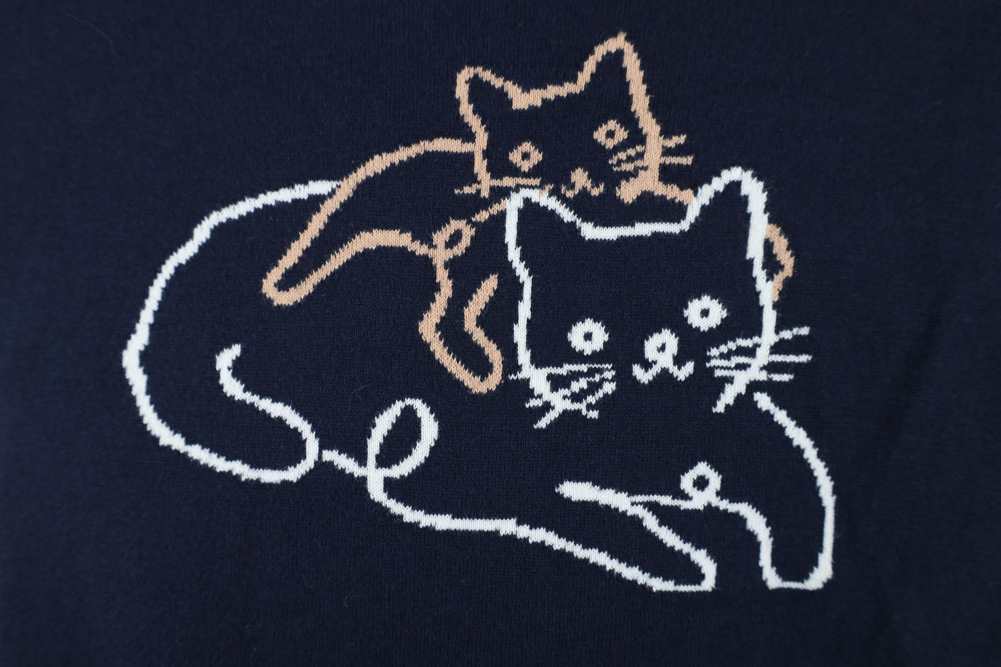 Banana Republic Banana Republic Cat Kitten Knit Lightweight Sweater Blue Size M / US 6-8 / IT 42-44 - 4 Thumbnail