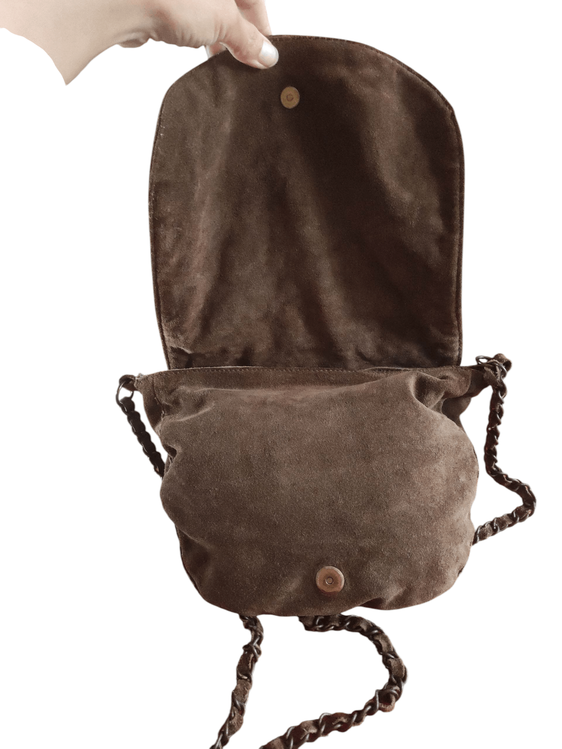 Massimo Dutti Massimo Dutti Sequins Suede Leather Shoulder Bag Size ONE SIZE - 3 Thumbnail