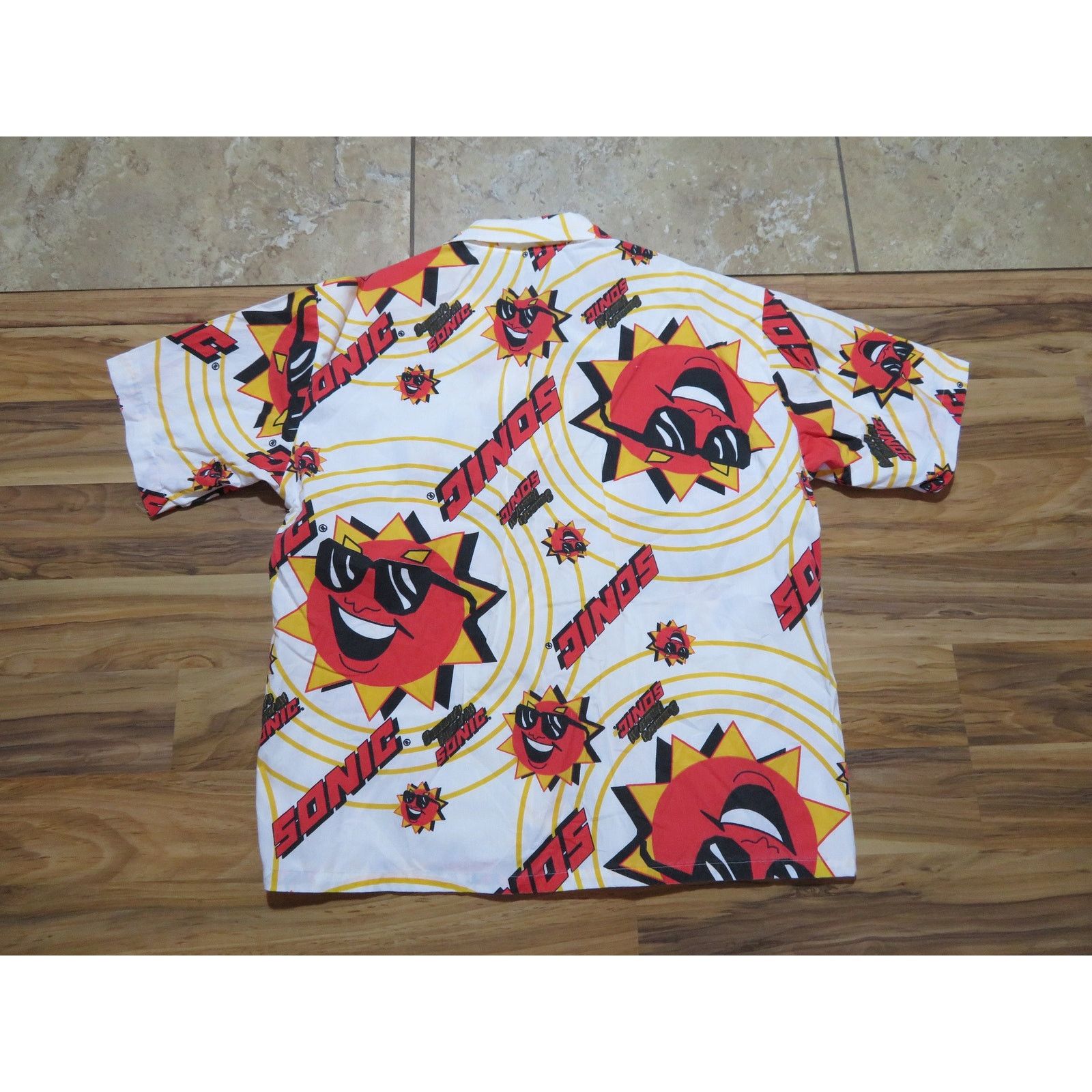 Other Sonic Shirt, All Over Print Hawaiian Style, Sz S-M 1990s Size US S / EU 44-46 / 1 - 4 Thumbnail