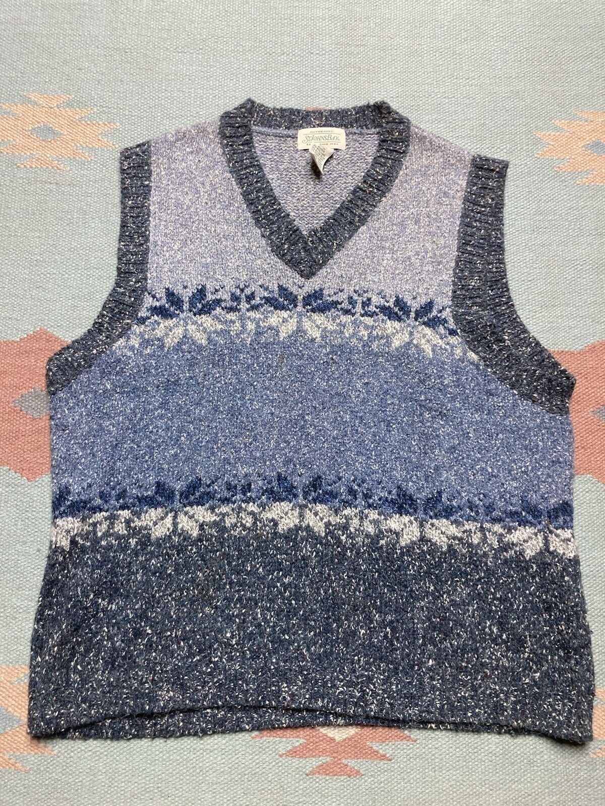 St. Johns Bay × Vintage St. John’s bay knit sweater vest acrylic wool blend snow L Size US L / EU 52-54 / 3 - 2 Thumbnail