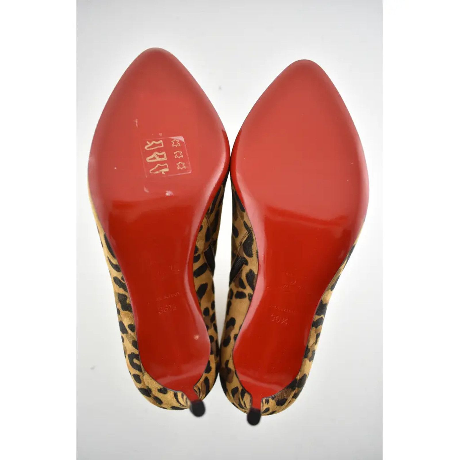 Christian Louboutin Christian Louboutin Eloise Booty 85 Black Brown Leopard Rio Size US 5 / IT 35 - 12 Thumbnail