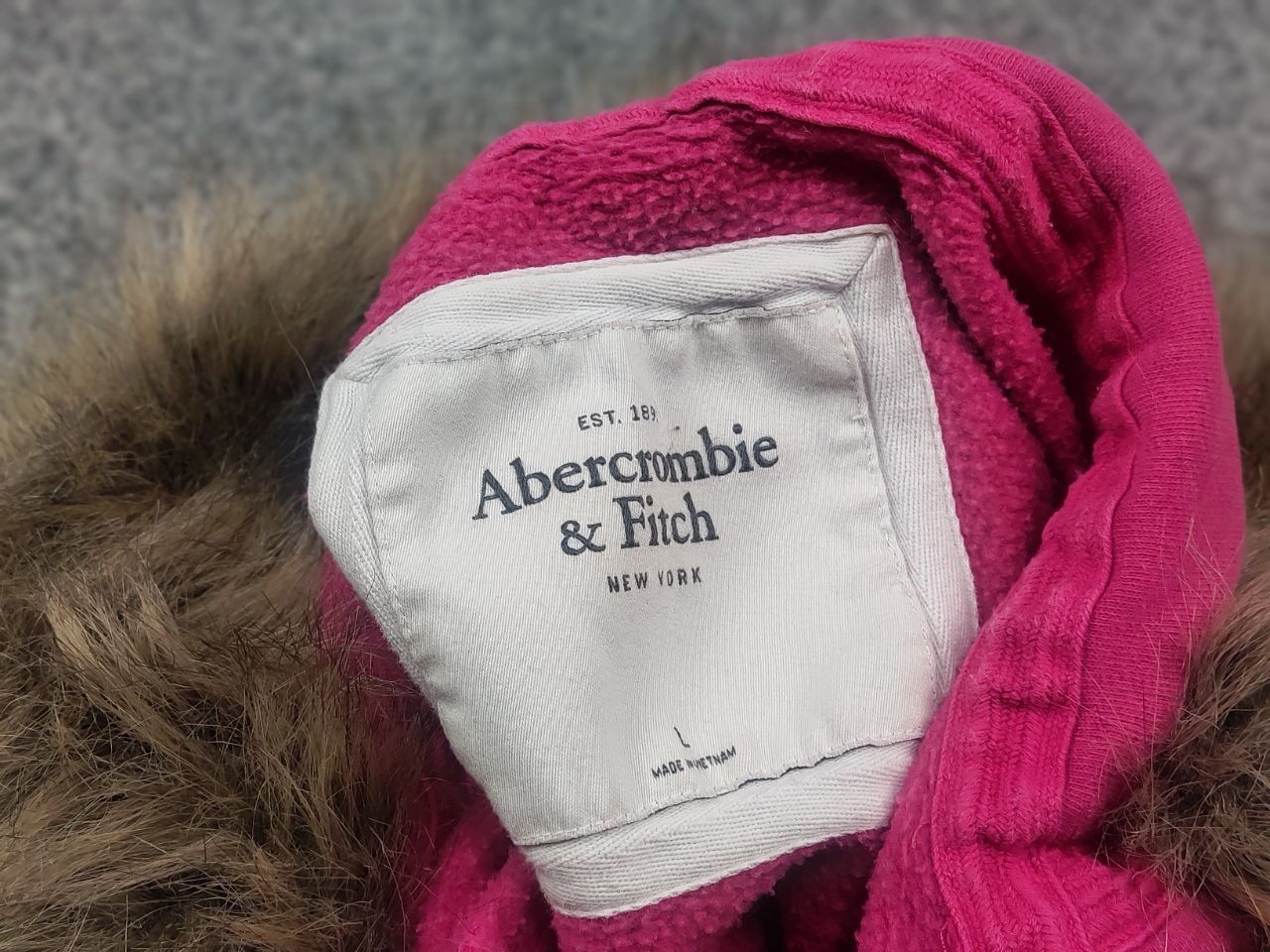 If Six Was Nine Rare Vintage Abercrombie Fur Zip Hoodie if six was nine Y2K Size L / US 10 / IT 46 - 14 Thumbnail