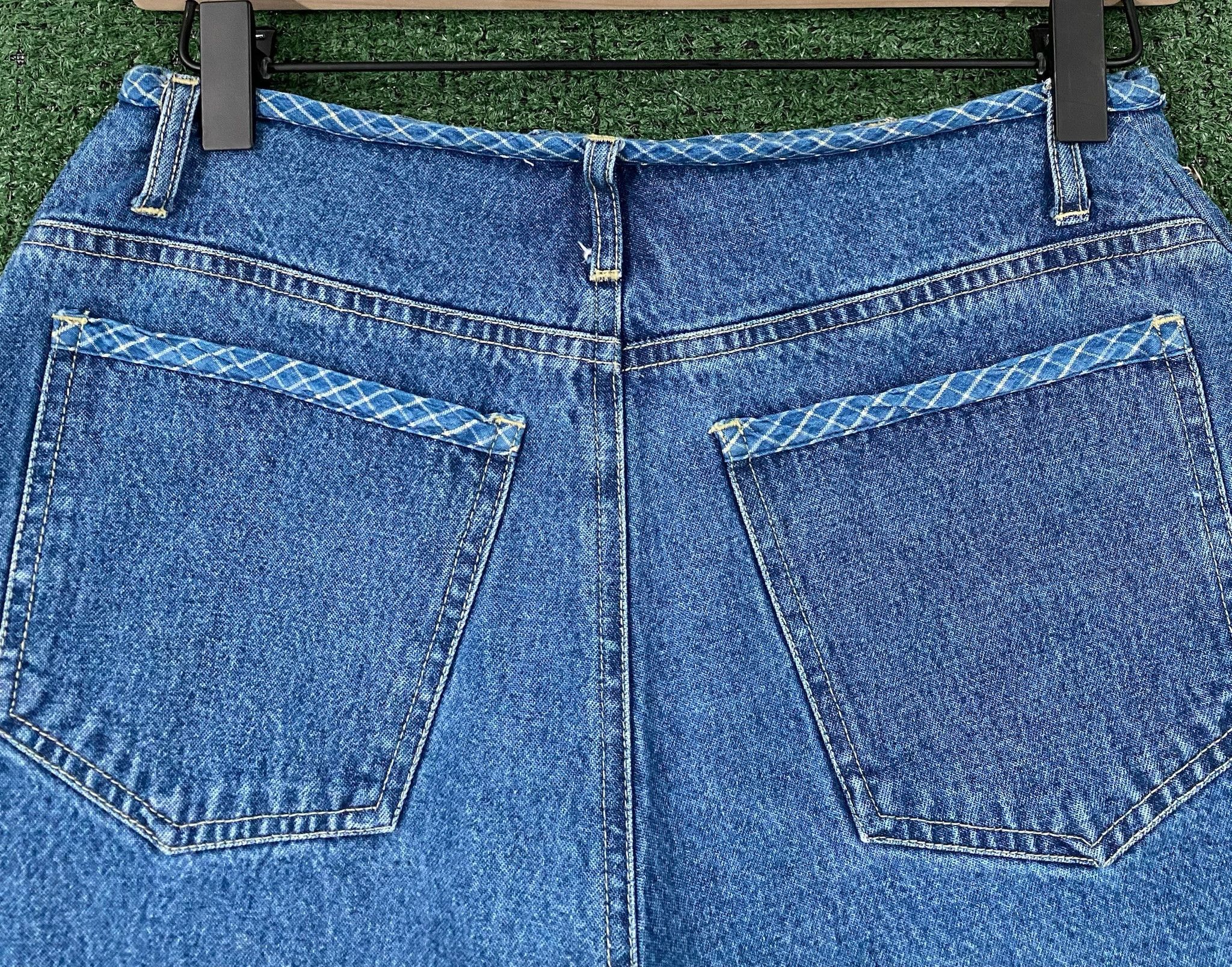 Other 90’s Carolina Blues Peace Button Front Jean Shorts 30” Waist Size 26" / US 2 / IT 38 - 6 Thumbnail