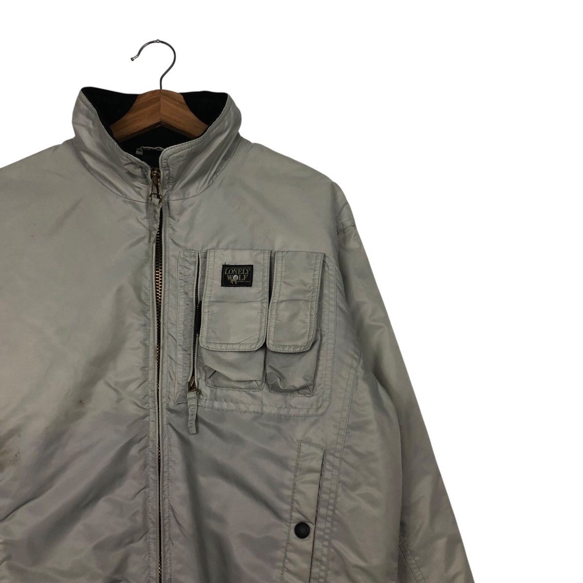 Japanese Brand 📌Vintage Bomber Jacket Tactical Design Lonely Wolf Size US M / EU 48-50 / 2 - 7 Thumbnail