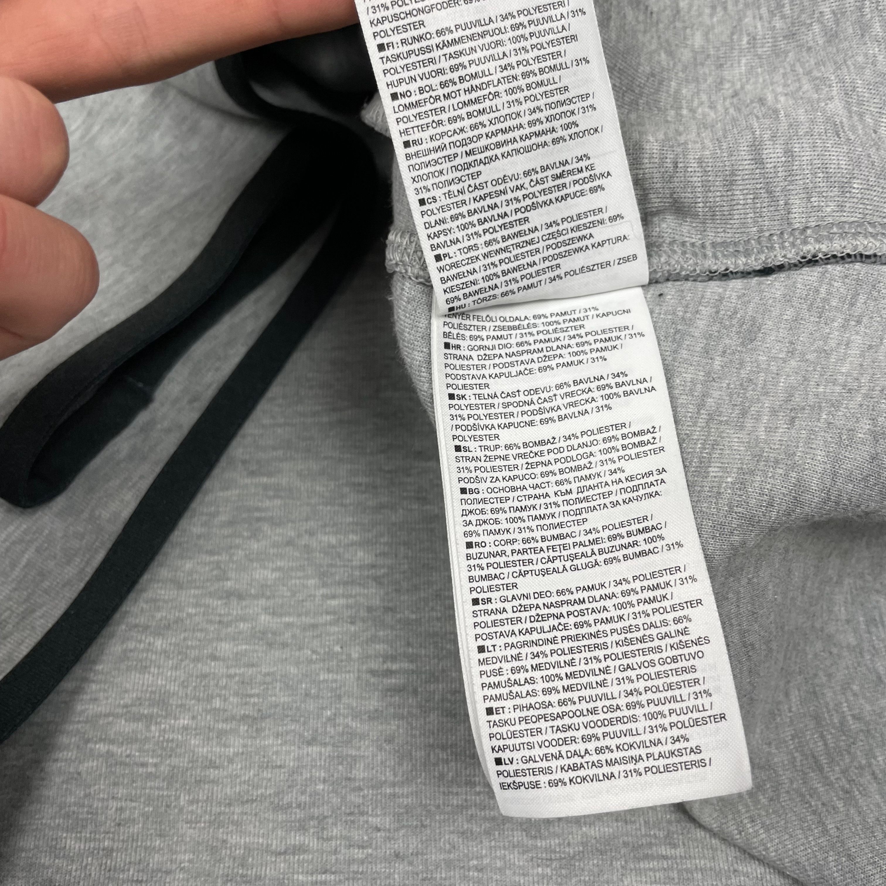 Nike Nike Tech Fleece Men's Heather Gray Cotton Full Zip Hoodie L Size US L / EU 52-54 / 3 - 11 Thumbnail