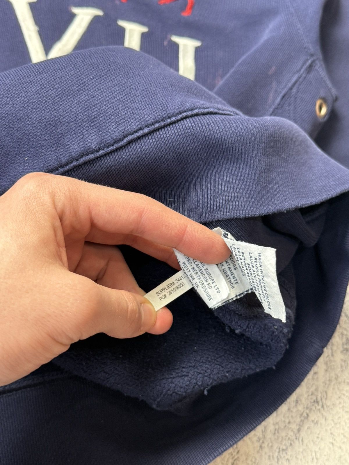 Polo Ralph Lauren Vintage Polo Ralph Lauren Dirty Distressed Hoodie Y2K Size US L / EU 52-54 / 3 - 20 Thumbnail