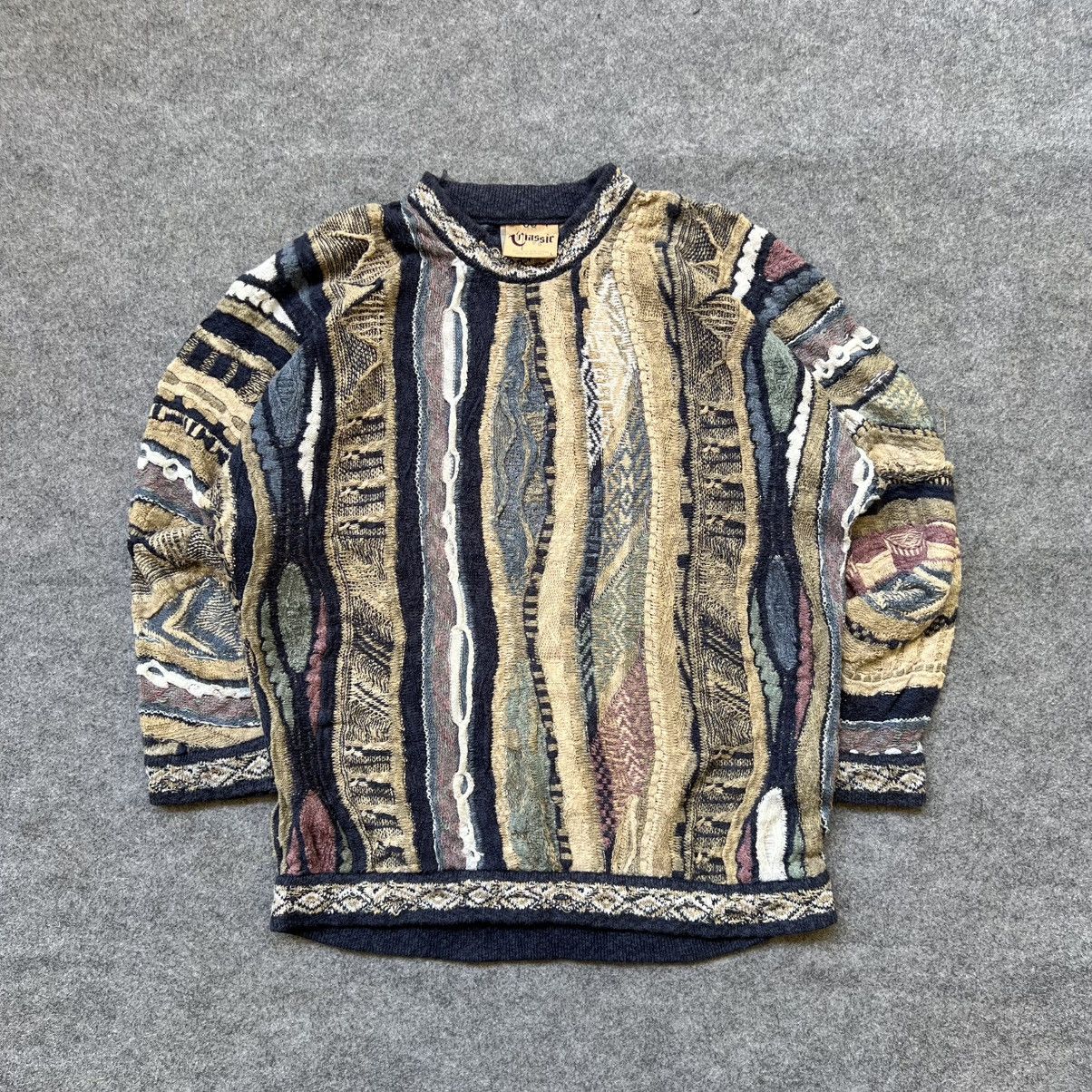 Coogi × Vintage Crazy Vintage Coogi Classic 3D Cable Knit Sweater Size US L / EU 52-54 / 3 - 1 Thumbnail