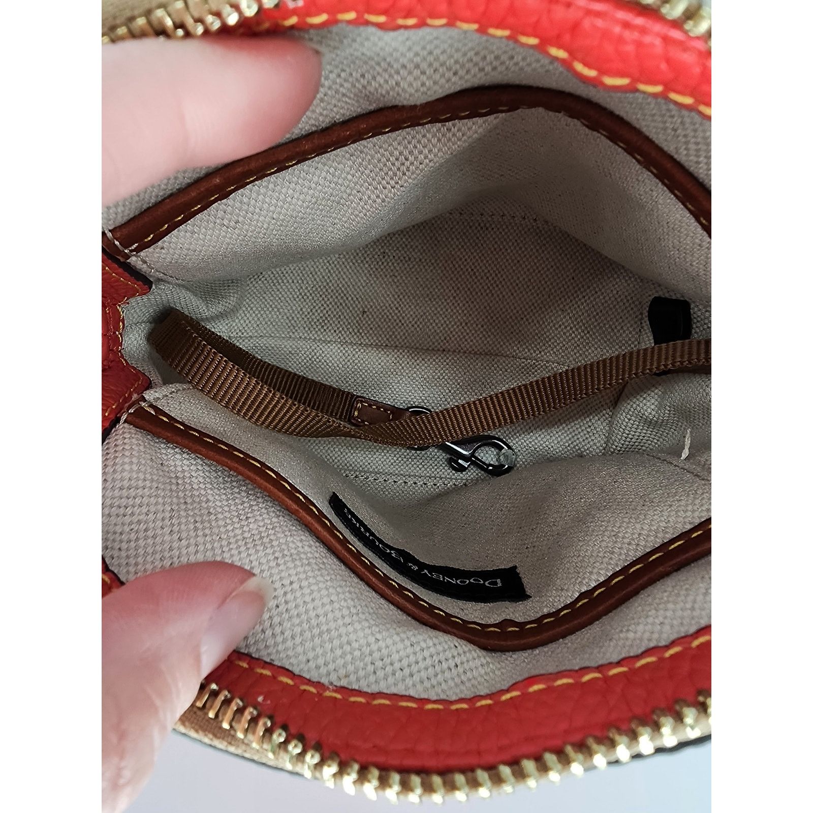 Dooney & Bourke Dooney & Bourke Red Pebbled Leather Mini Crossbody Bag Size ONE SIZE - 12 Thumbnail
