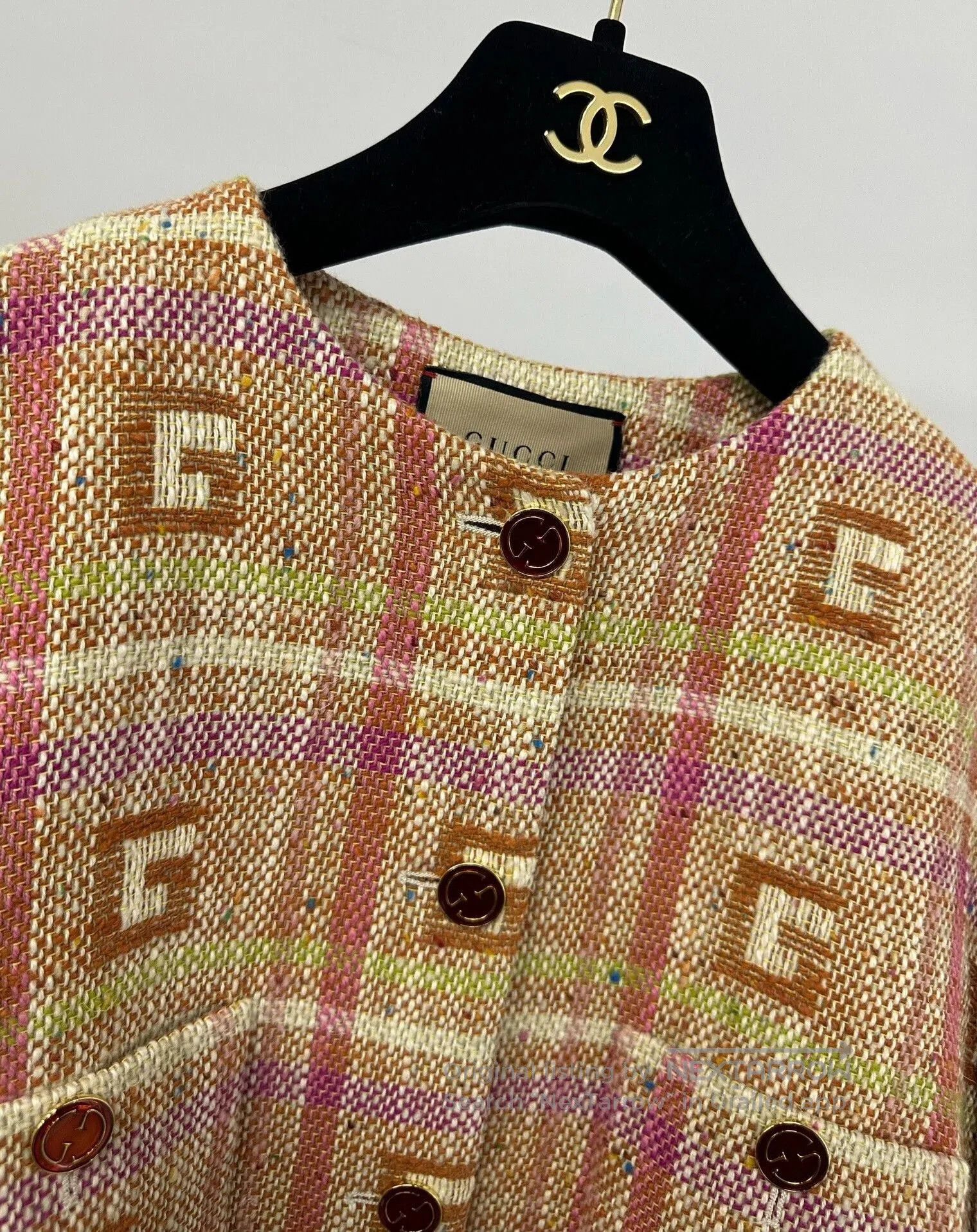 Gucci Gucci Colorful Tweed Jacket. Size S / US 4 / IT 40 - 3 Thumbnail