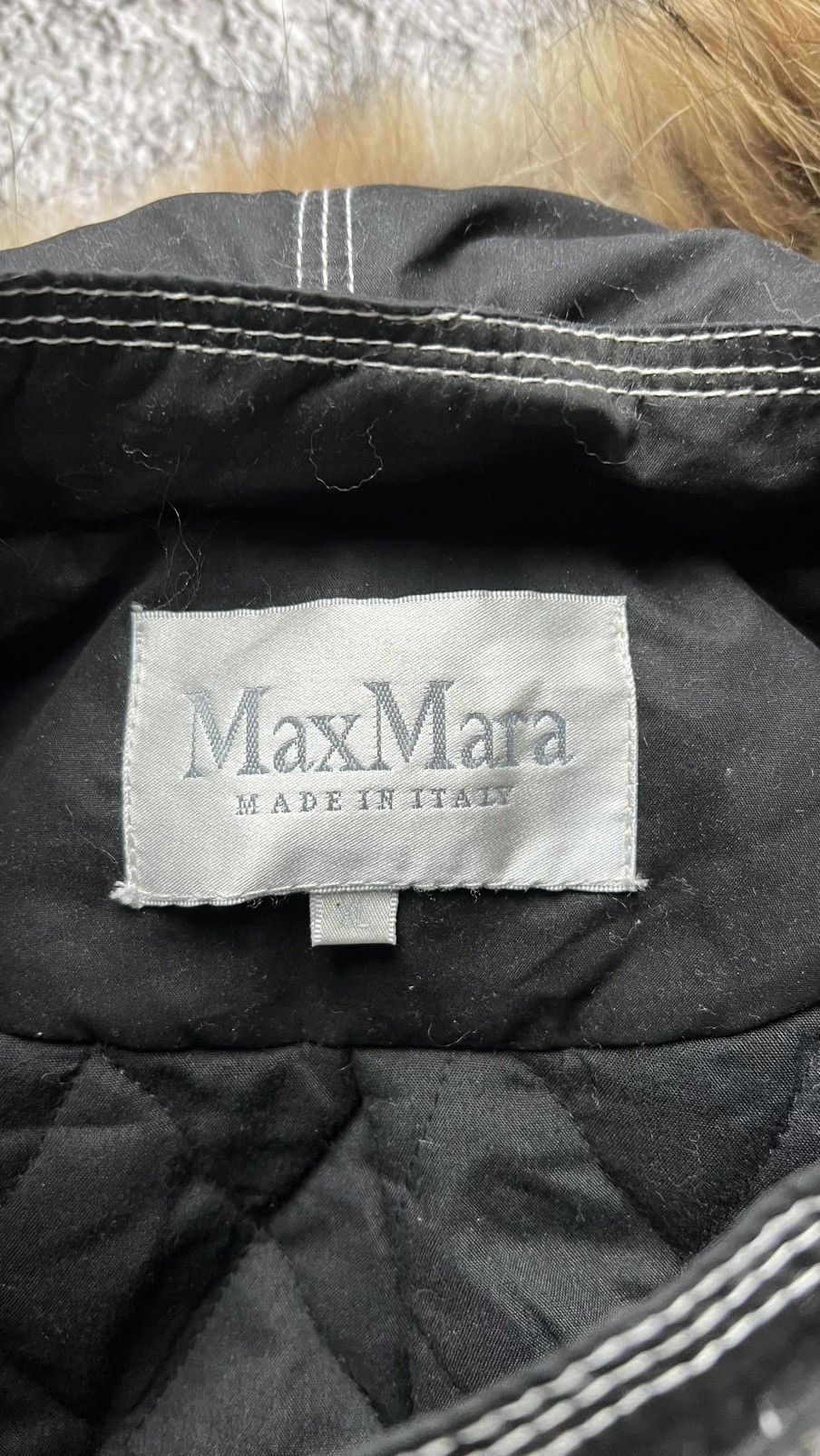 Max Mara Y2K vintage Max Mara fur hooded jacket Size XL / US 12-14 / IT 48-50 - 9 Thumbnail
