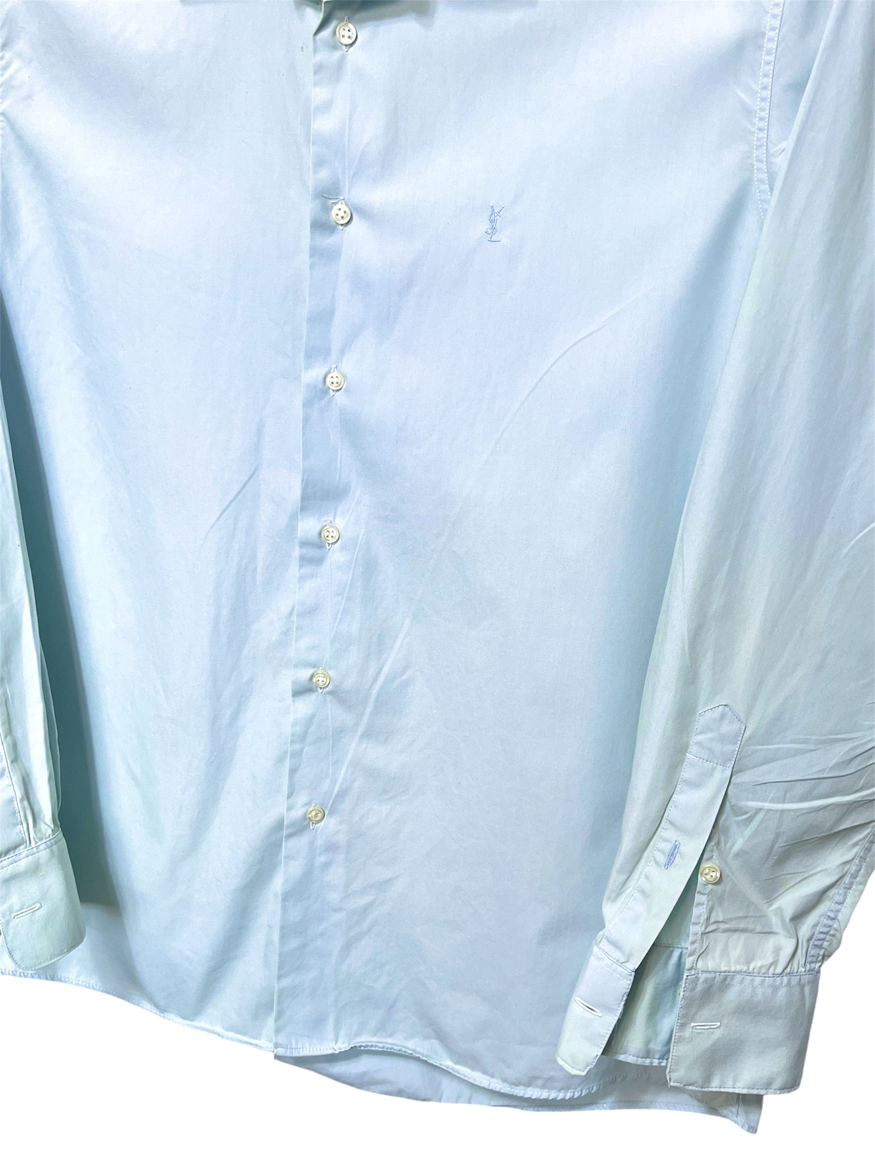 Yves Saint Laurent 🔥 light blue YSL Yves Saint Laurent shirt size L Size US L / EU 52-54 / 3 - 3 Thumbnail