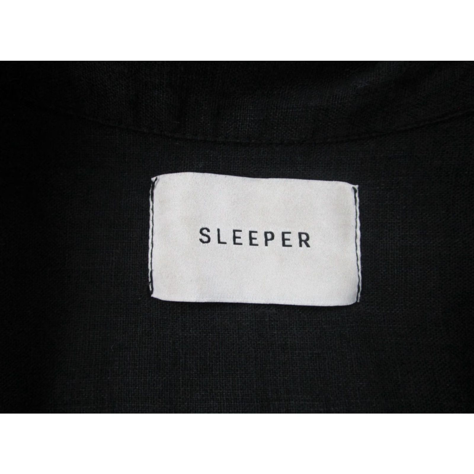 Sleeper Sleeper Shirt Womens Size 1 Black Linen Collared Button-Up Long Sleeve Shirt Womens 1 Black Linen Collared Button-Up Sleeper Size XS / US 0-2 / IT 36-38 - 4 Thumbnail