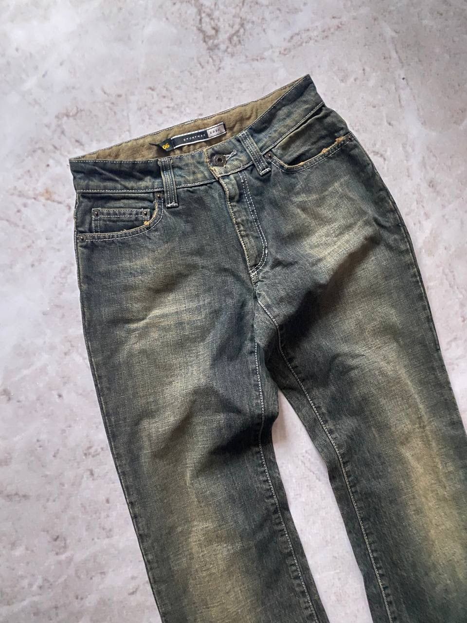 Designer Vintage MaxMara Faded Bootcut Flared Jeans Luxury Y2K Size 26" / US 2 / IT 38 - 3 Thumbnail