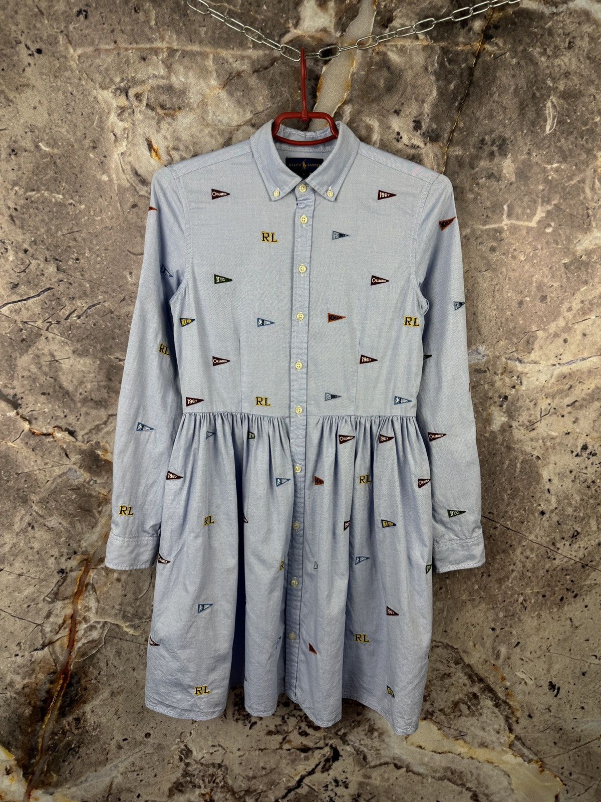 Polo Ralph Lauren Women’s Ralph Lauren Button-Up Dress Blue Size 16 Size XL / US 12-14 / IT 48-50 - 1 Thumbnail