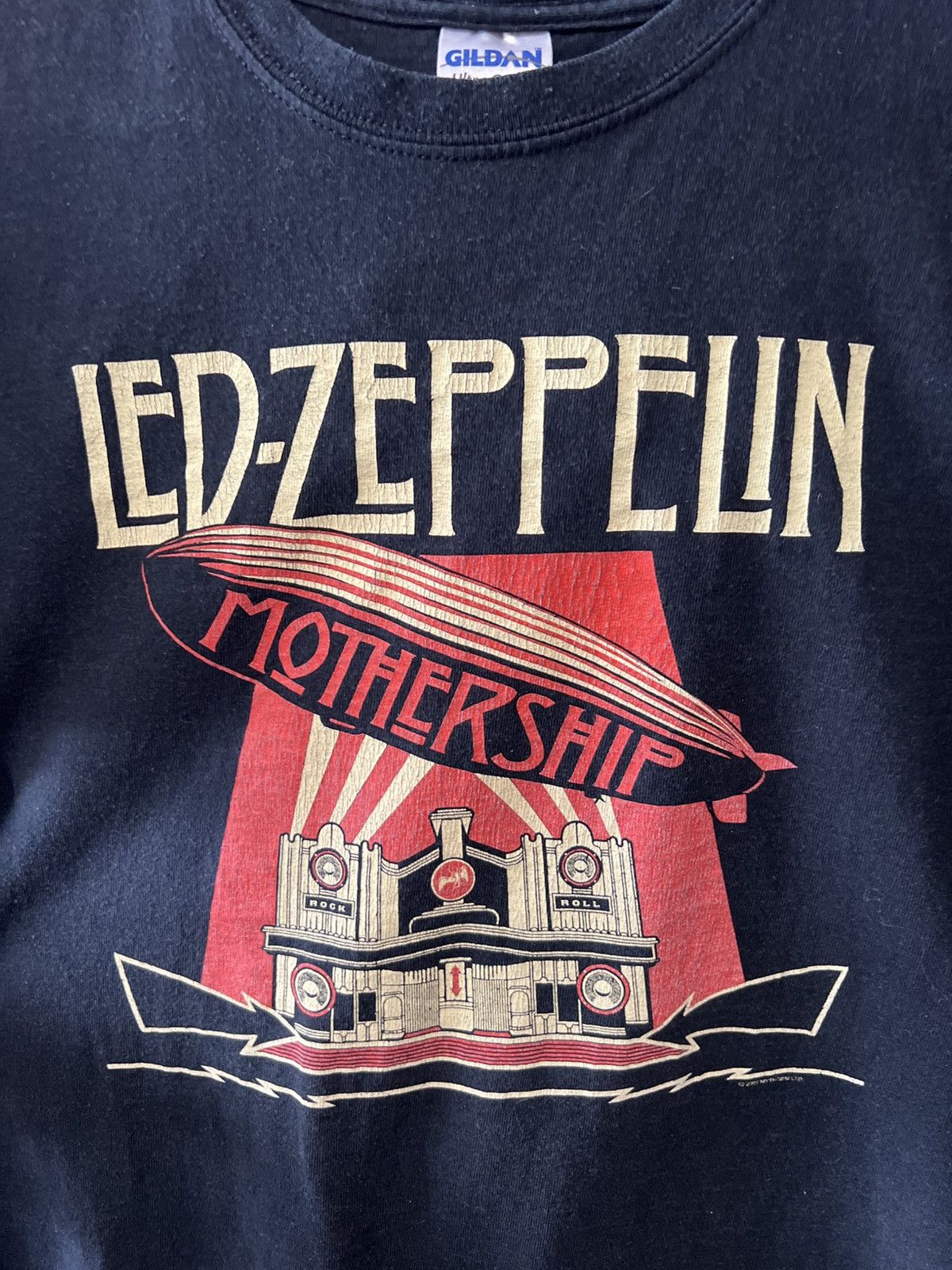 Band Tees × Vintage 2007 VINTAGE LED ZEPPELIN MOTHERSHIP AOP BAND ROCK T SHIRT Size US M / EU 48-50 / 2 - 2 Thumbnail