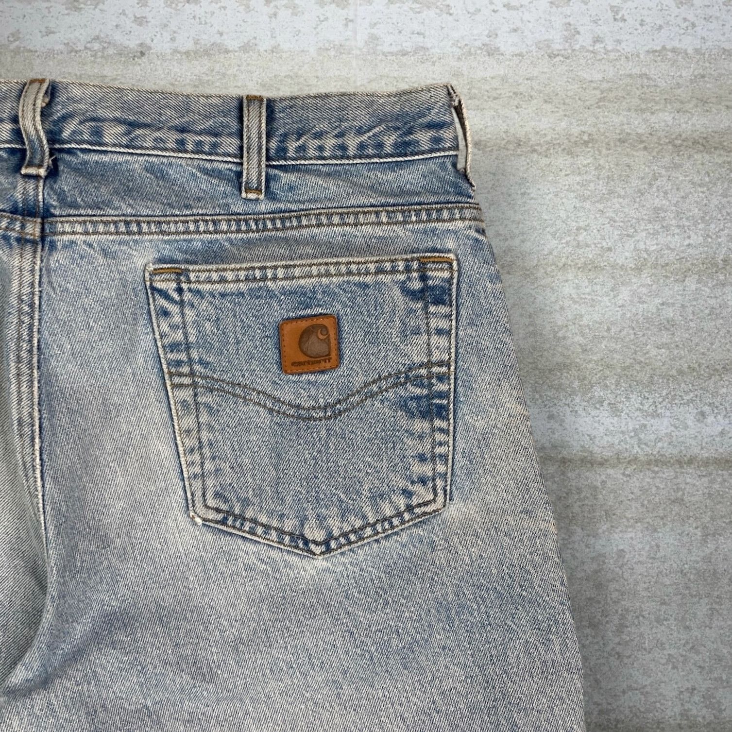 Carhartt Crazy Vintage 90s Carhartt Jeans Relaxed Fit Light Wash Work Size US 34 / EU 50 - 3 Thumbnail
