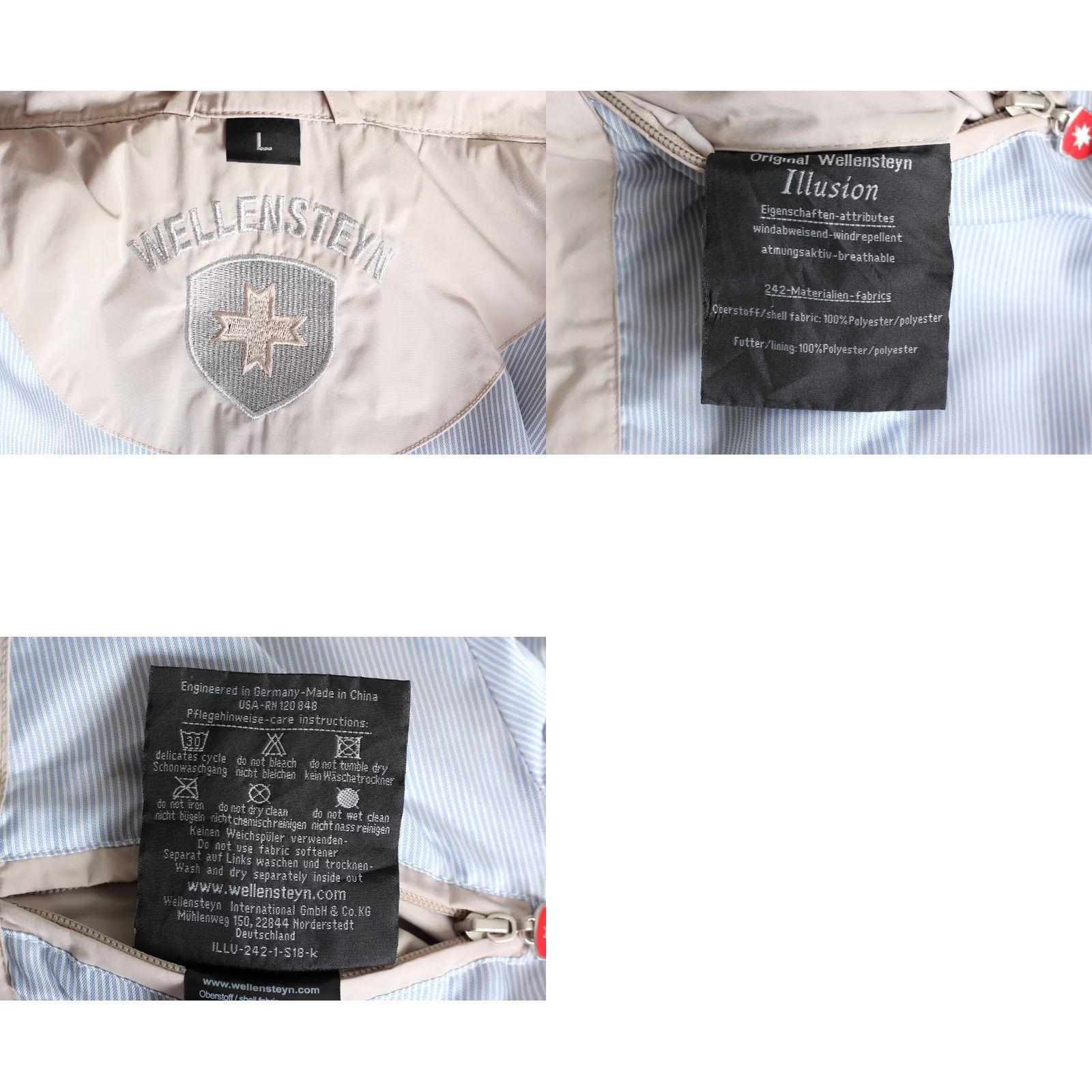 Vintage WELLENSTYN Illusion Jacket Women L Hooded Mid Length Grey MJ5012 Size L / US 10 / IT 46 - 8 Thumbnail