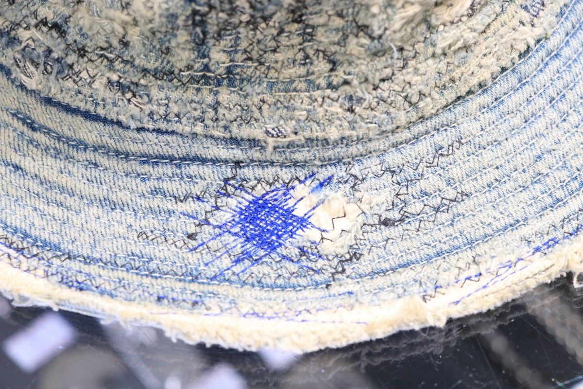 Kapital Kapital Kountry Boro Denim Bucket Hat Distressed Japan Size ONE SIZE - 4 Thumbnail