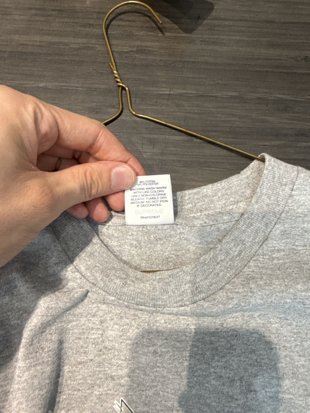 Supreme Supreme FW20 Jet T-Shirt Heather Grey Size US L / EU 52-54 / 3 - 4 Thumbnail