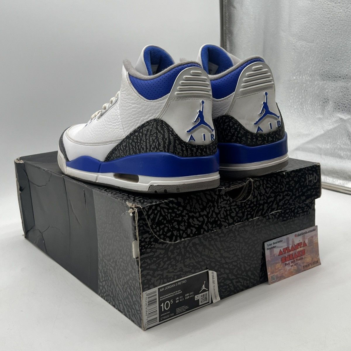 Jordan Brand Air Jordan 3 Racer blue Size US 10.5 / EU 43-44 - 4 Thumbnail