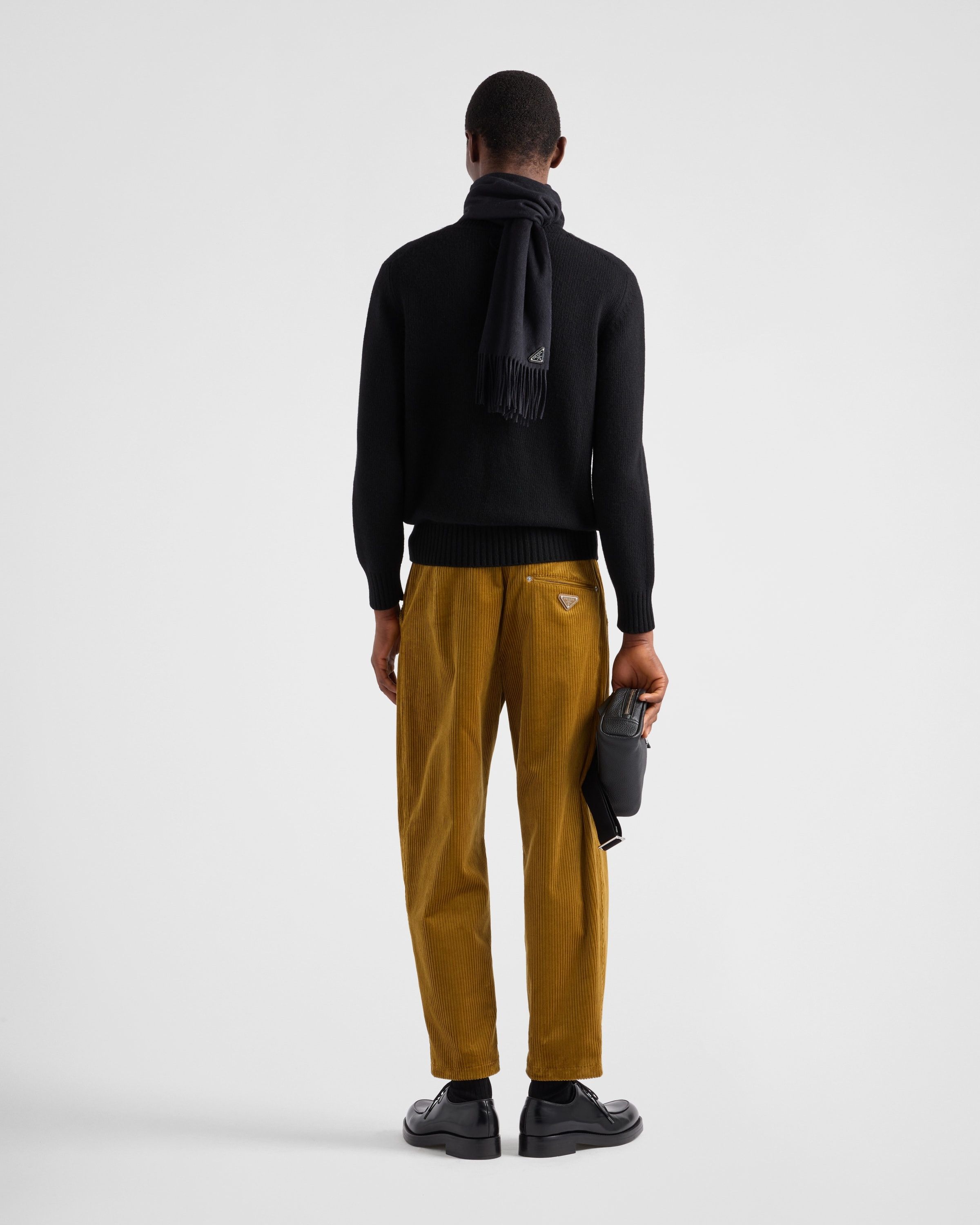 Prada o1bcso1str1025 Velluto Pinwale Corduroy Pants in Yellow Size US 34 / EU 50 - 5 Thumbnail