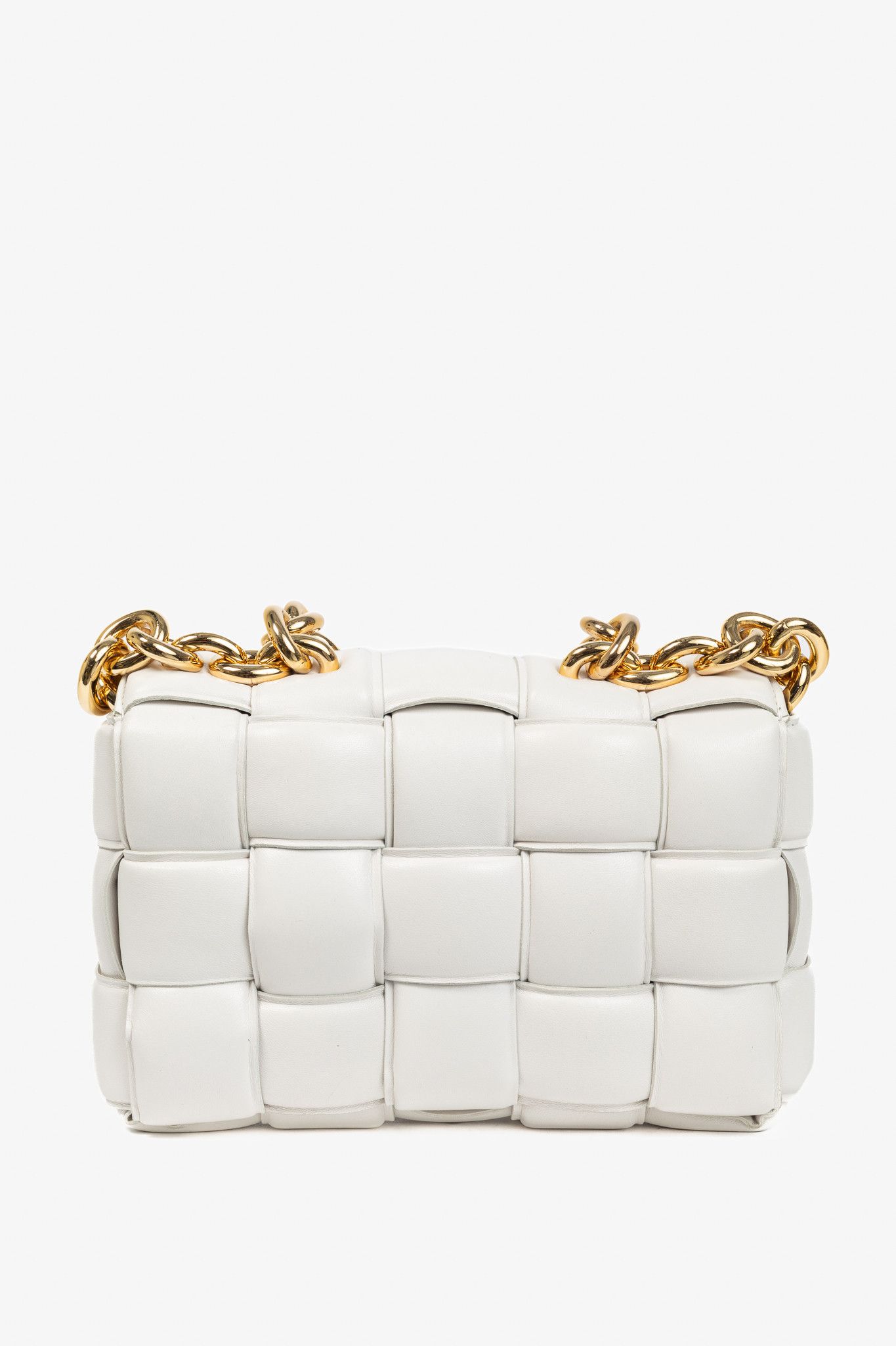 Bottega Veneta Bottega Veneta Maxi Chain Cassette Intreccio-Lambskin Bag Size ONE SIZE - 4 Thumbnail