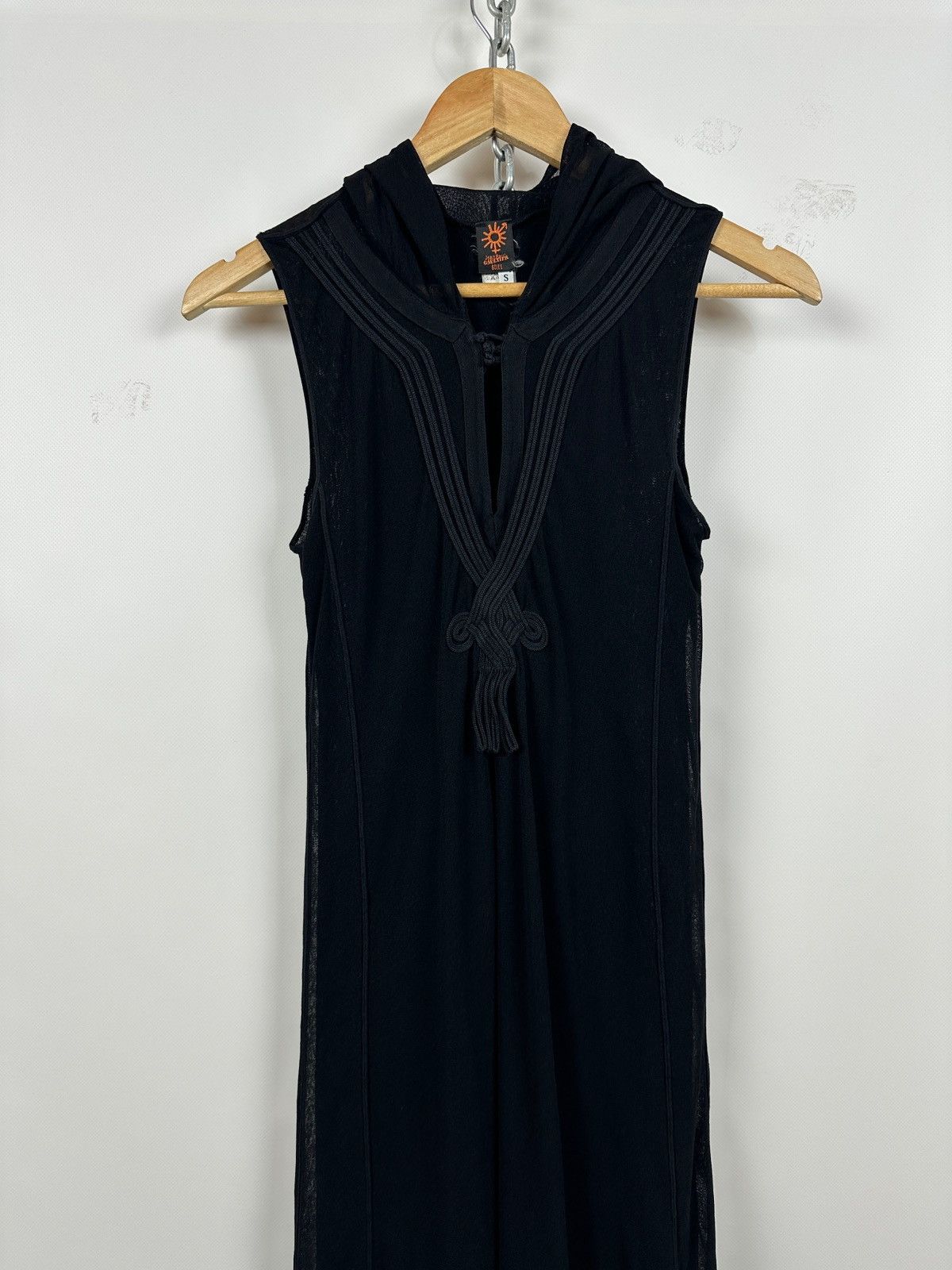 Jean Paul Gaultier Vintage Jean Paul Gaultier Black Gothic Mesh Hood Maxi Dress Size S / US 4 / IT 40 - 5 Thumbnail