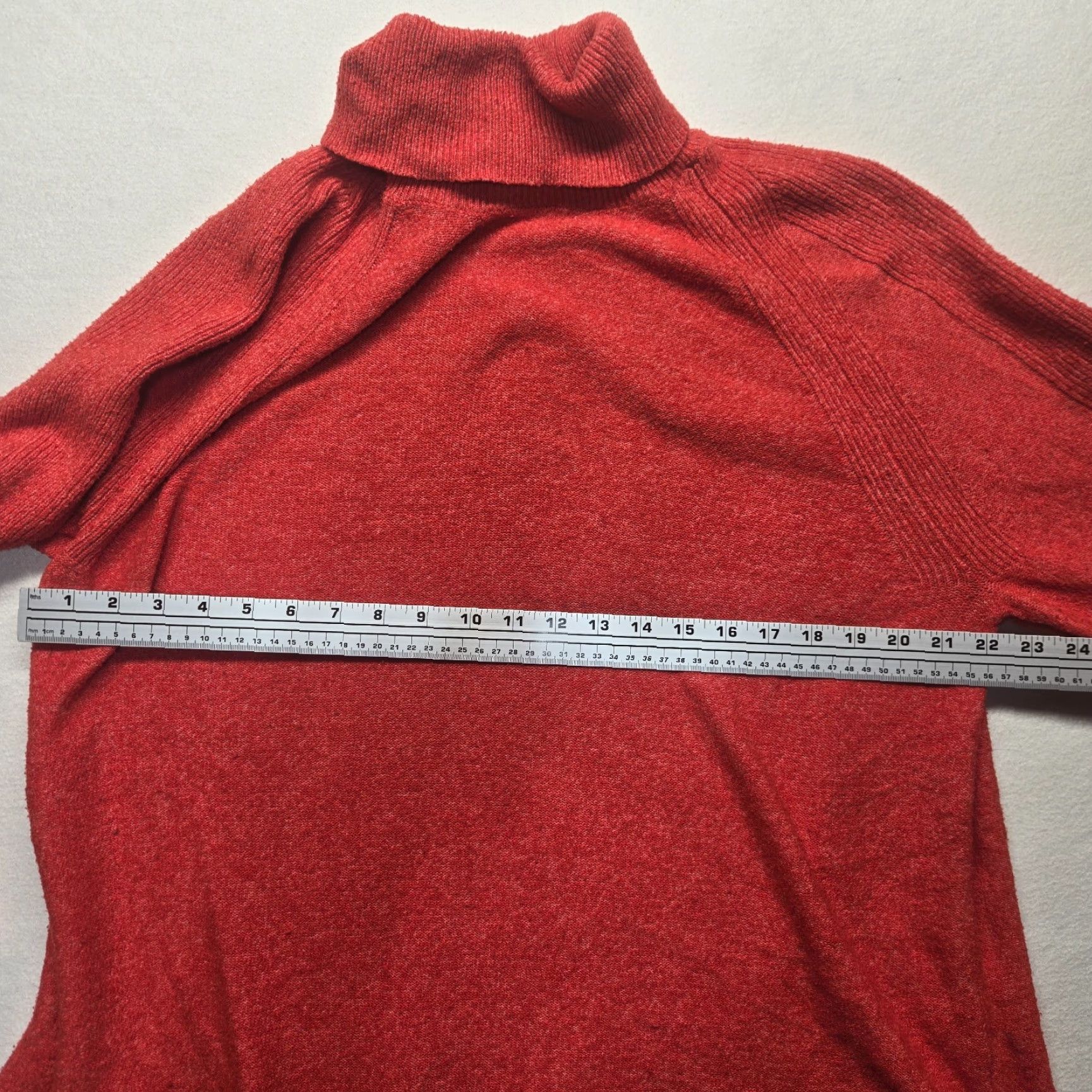 Vintage Lane Bryant Plus Size Sweater Long Sleeve Turtleneck Solid Orange Classic Fit Adult Women's 18/20 Size XXL / US 16-18 / IT 52-54 - 4 Thumbnail