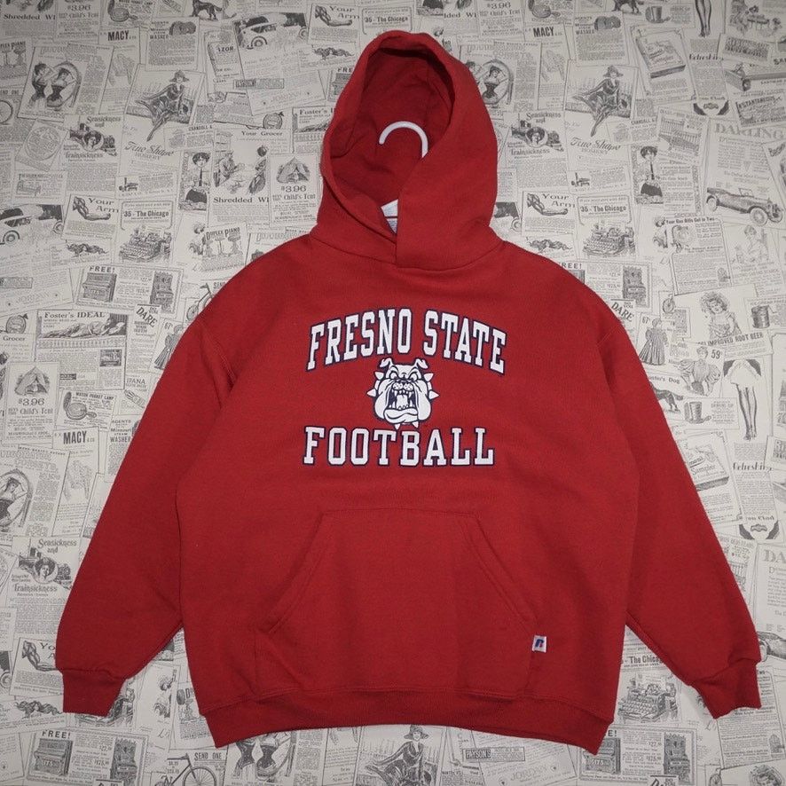 Russell Athletic XL - Vintage Y2K Fresno State University russel 1990s hoodie Size US XL / EU 56 / 4 - 1 Thumbnail