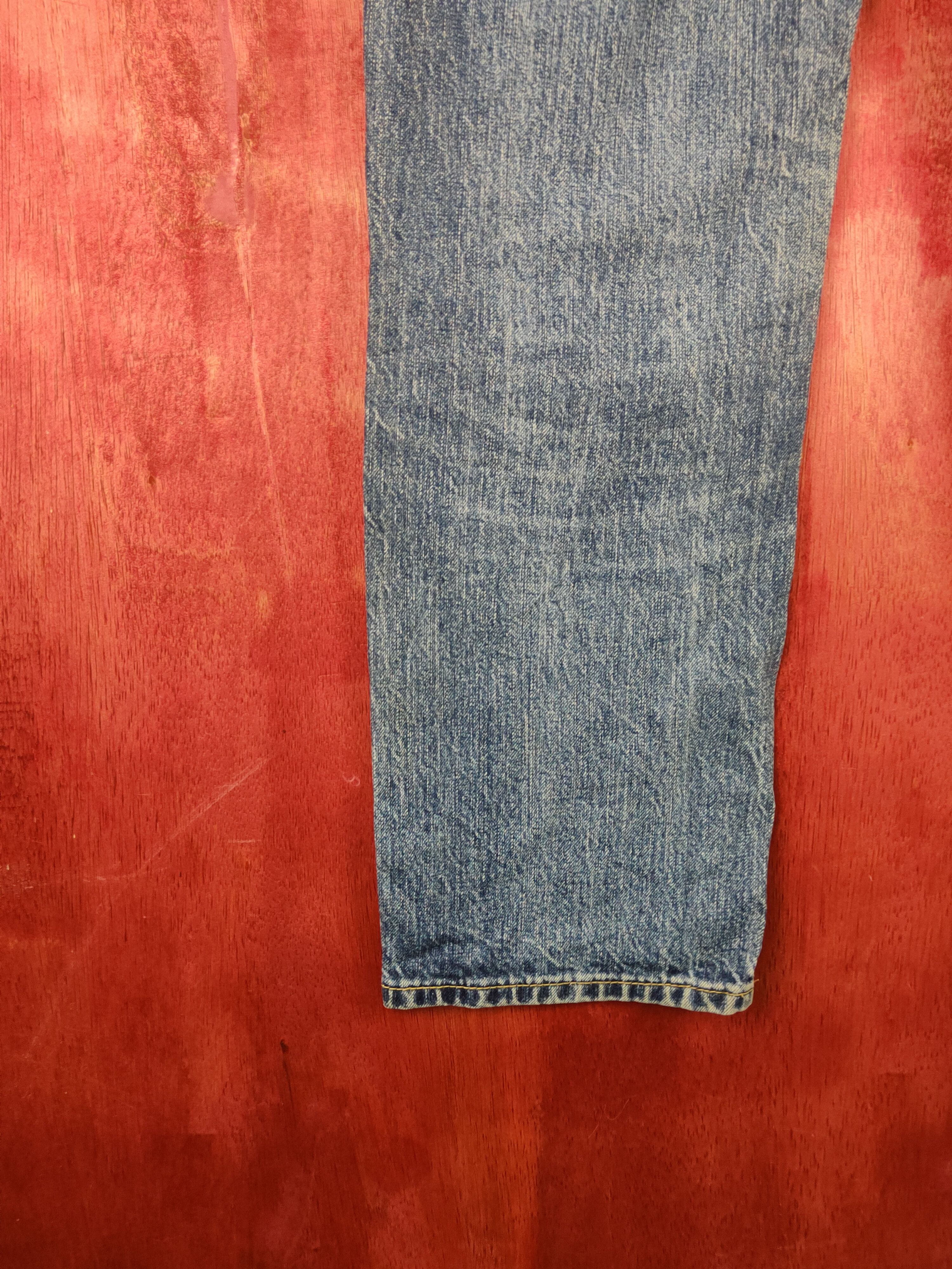 GU GU Blue Faded Distressed Ripped Jeans #S1771 Size US 27 - 9 Thumbnail