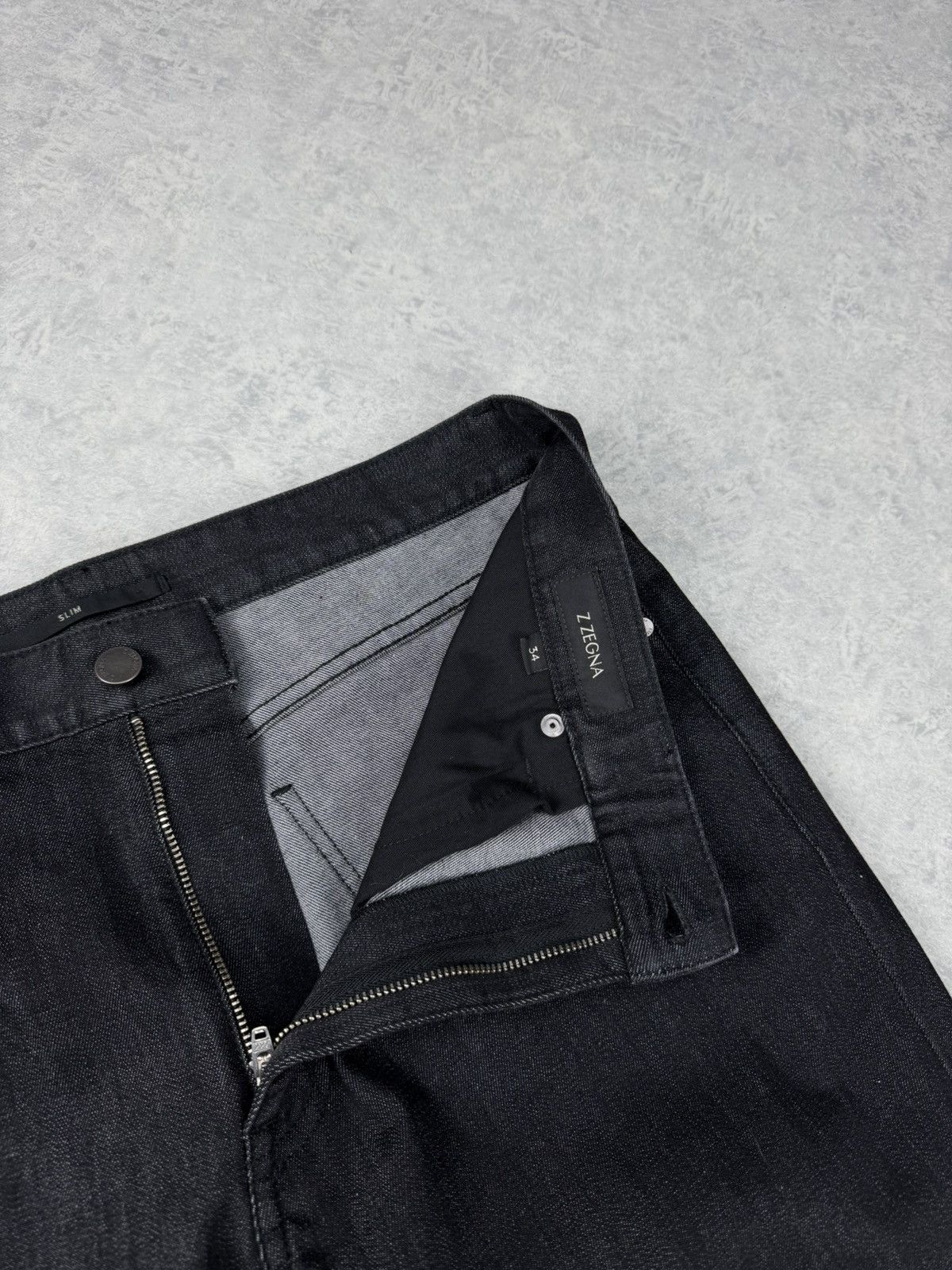 Z Zegna Z Zegna Black Denim Jeans Classic Fit W34 Size US 34 / EU 50 - 7 Thumbnail