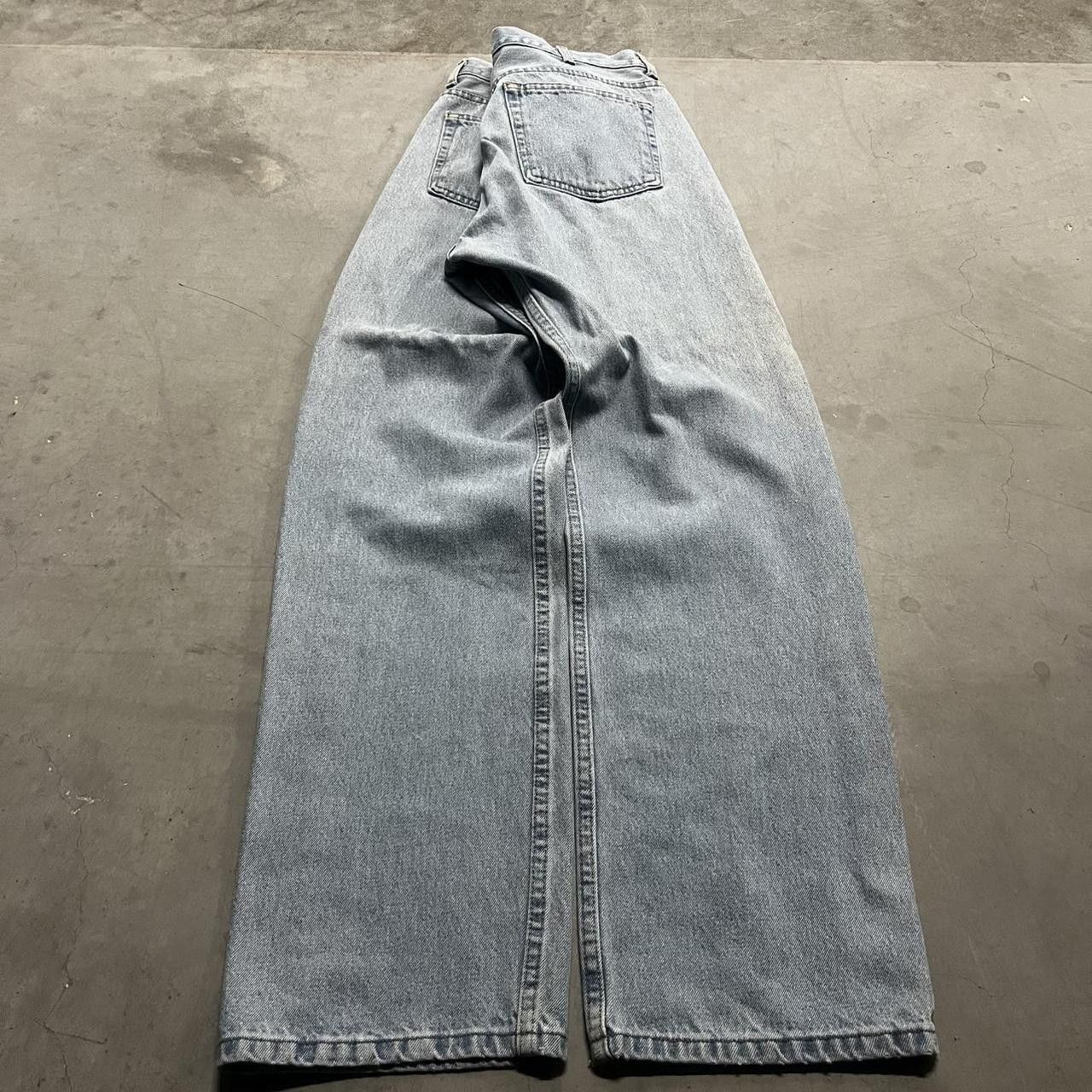 Vintage Crazy Vintage Y2K/2000s Super Baggy Wideleg Skater Style Light Blue Wash Denim Jeans! Size US 36 / EU 52 - 6 Thumbnail