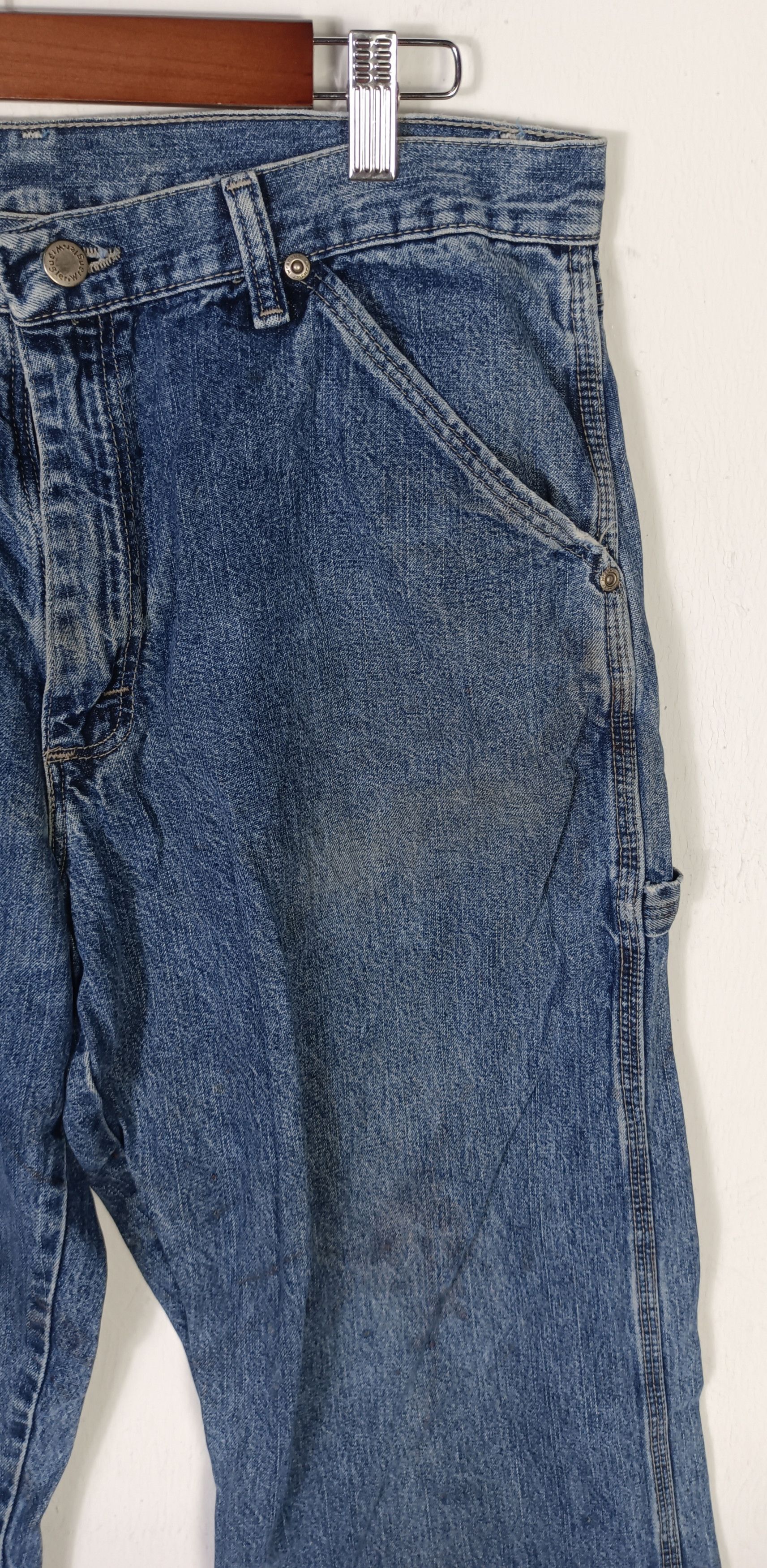 Japanese Brand × Wrangler Wrangler Carpenter Workwear Jeans Size US 32 / EU 48 - 4 Thumbnail