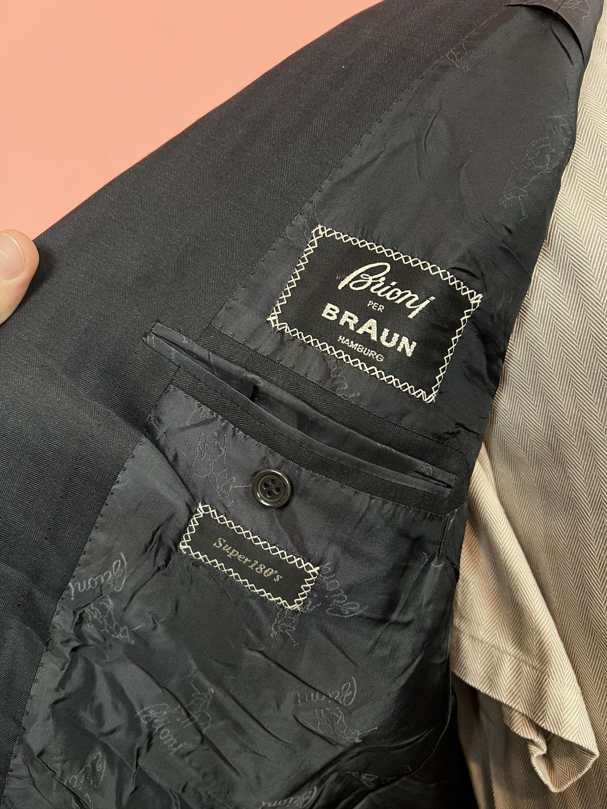 Brioni Brioni parlamento per braun super 180 wool classic blazer Size 50R - 6 Thumbnail