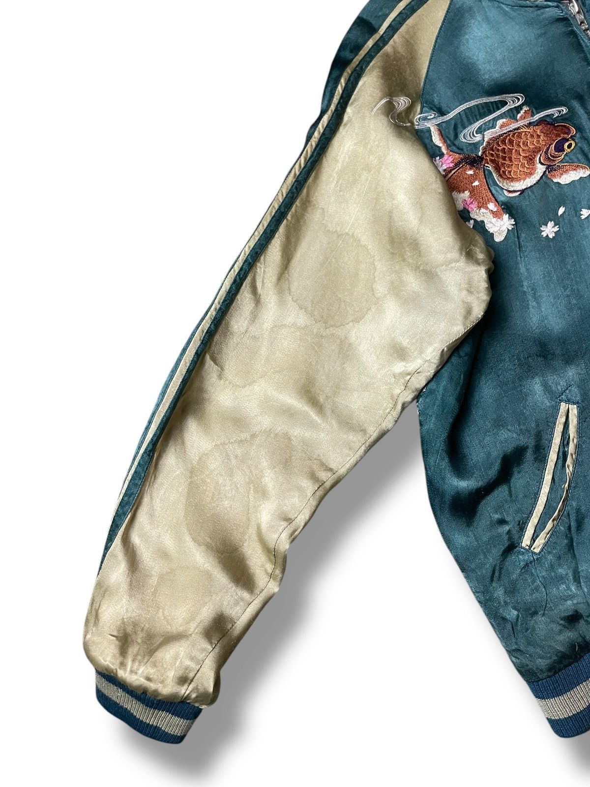 Vintage Japanese Classic Script Goldfish Embroidered Sukajan (105) Size US XL / EU 56 / 4 - 9 Thumbnail