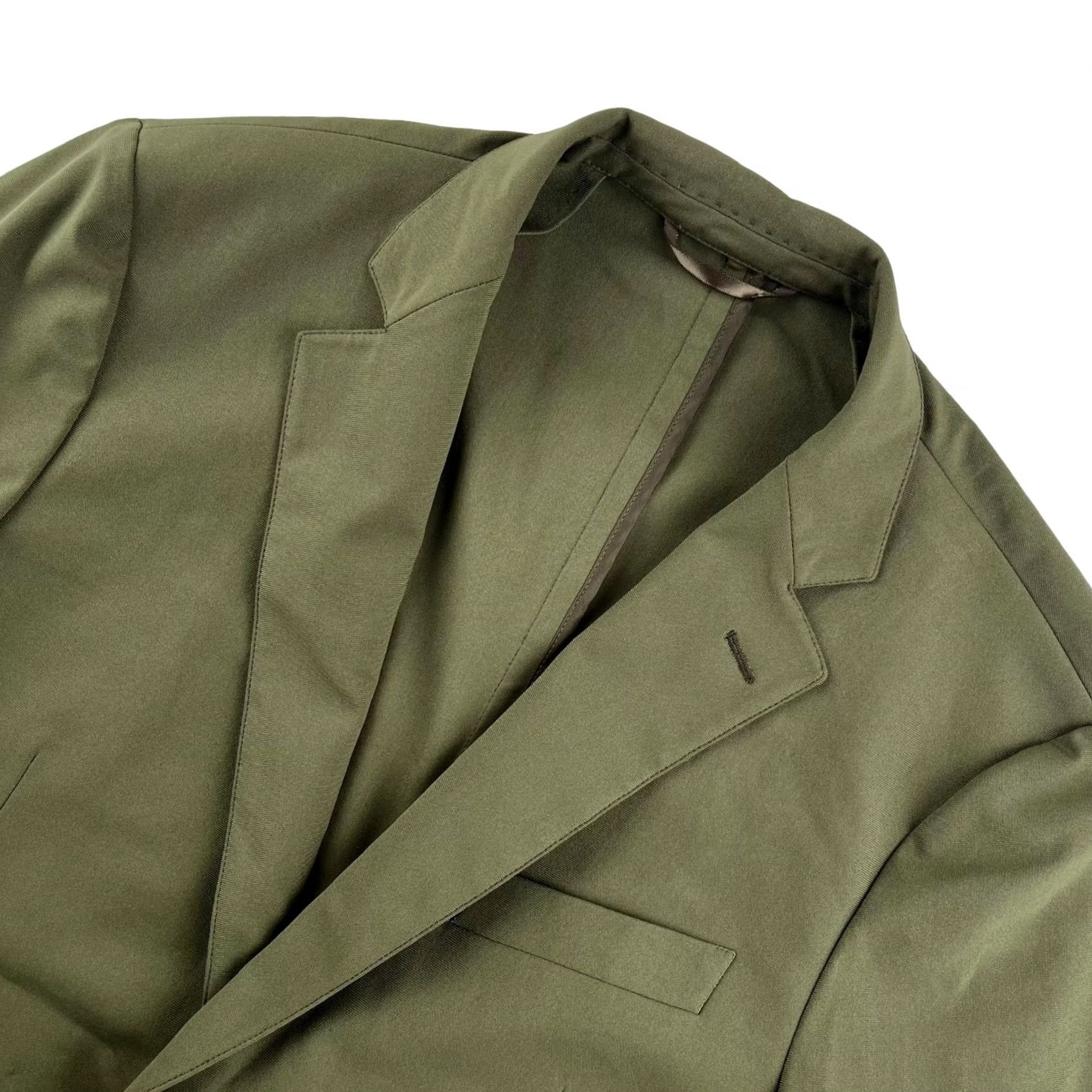 Vintage Sene Men's Blazer Jacket UV Stretch Tech Green 2-Button 100% Polyester 38 Short Size US 38 / EU 54 - 2 Thumbnail