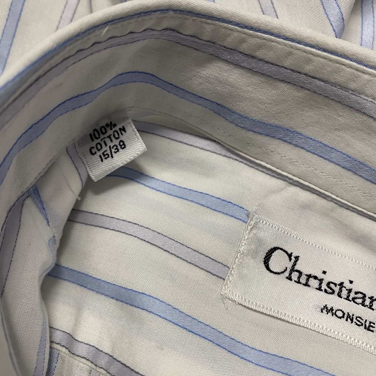 Christian Dior Monsieur Christian Dior Monsieur Shirt Longsleeve Striped Size US M / EU 48-50 / 2 - 19 Thumbnail
