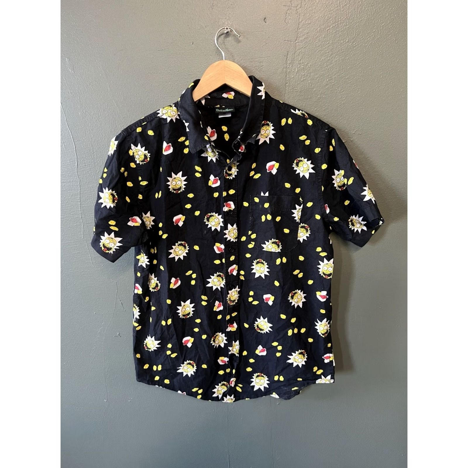 Vintage Rick and Morty Mens Black Short Sleeve Graphic T-shirt Size M Size US M / EU 48-50 / 2 - 2 Thumbnail