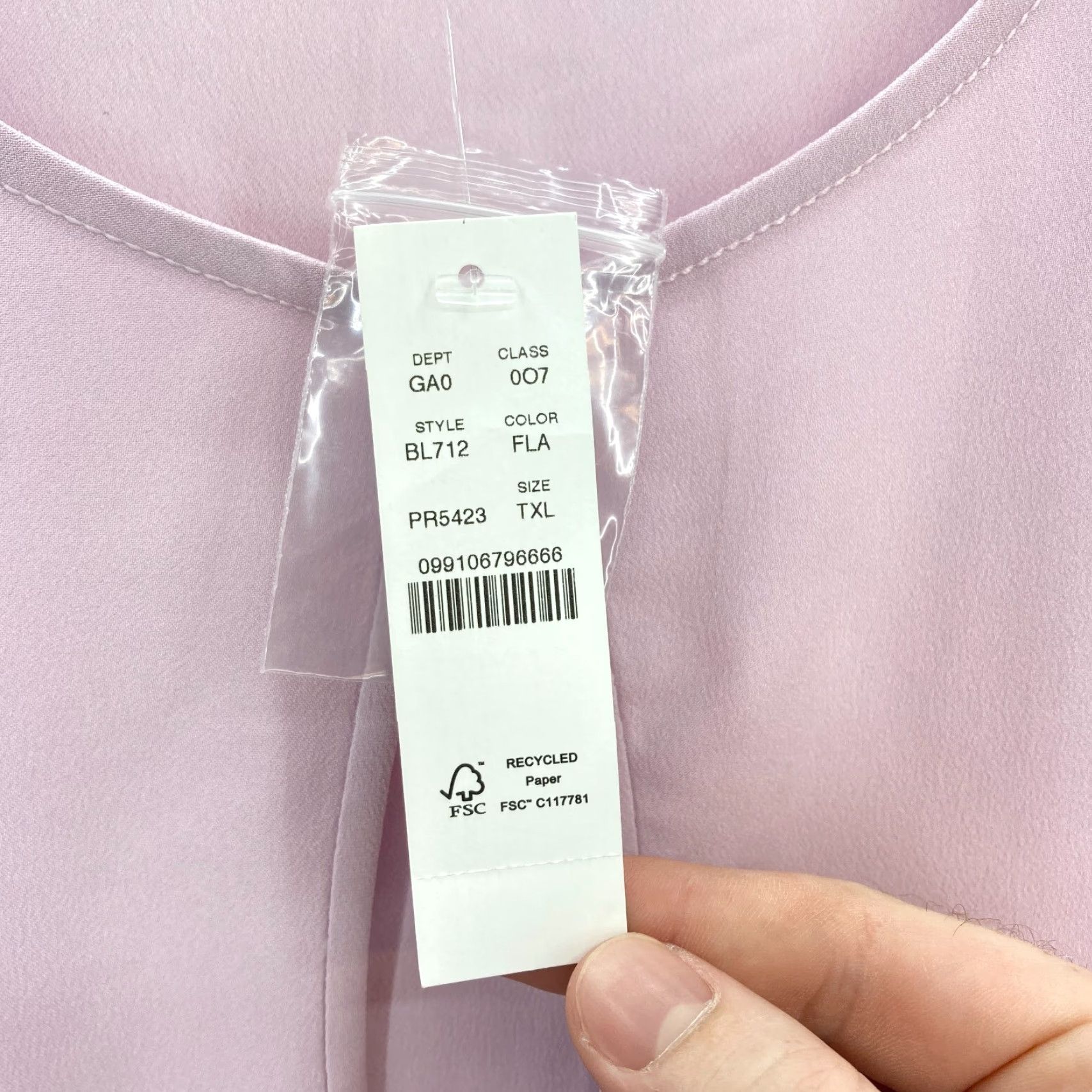 J.Crew J.Crew Puff Sleeve Satin Back Crepe Top Women's XL Tall Pink Keyhole Neckline Shirt Size XL / US 12-14 / IT 48-50 - 7 Thumbnail