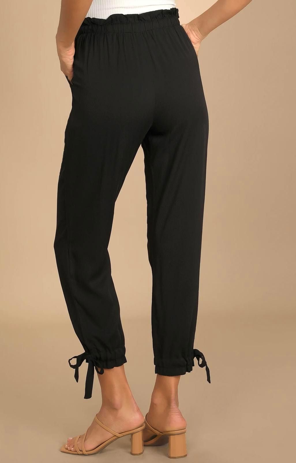 Lulus LULUS Sebastian Pants in Black (SMALL) Size 28" / US 6 / IT 42 - 4 Thumbnail