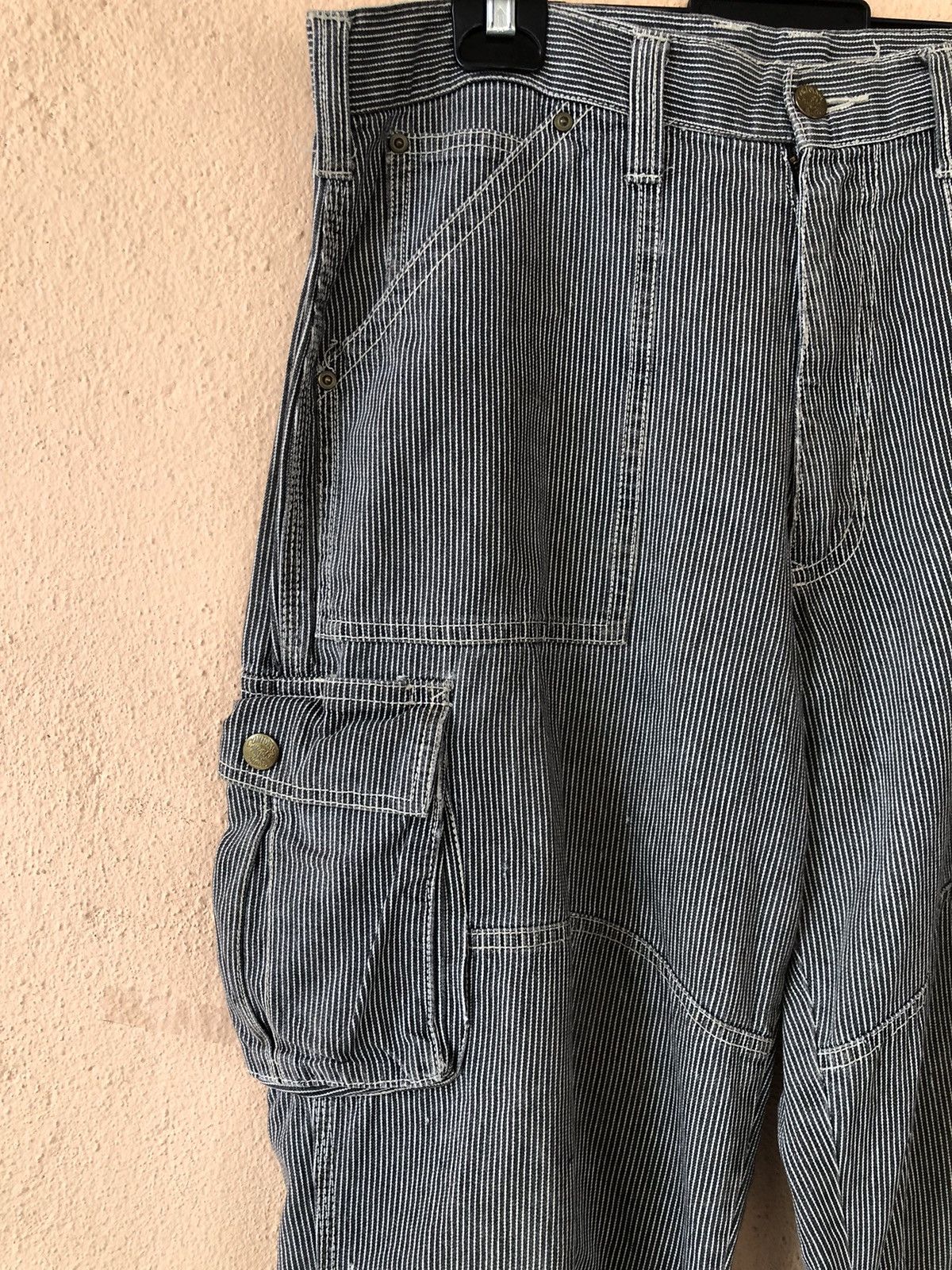 Japanese Brand × Vintage Vintage DOGMAN Small Stripe Cargo Pant Size US 35 - 7 Thumbnail