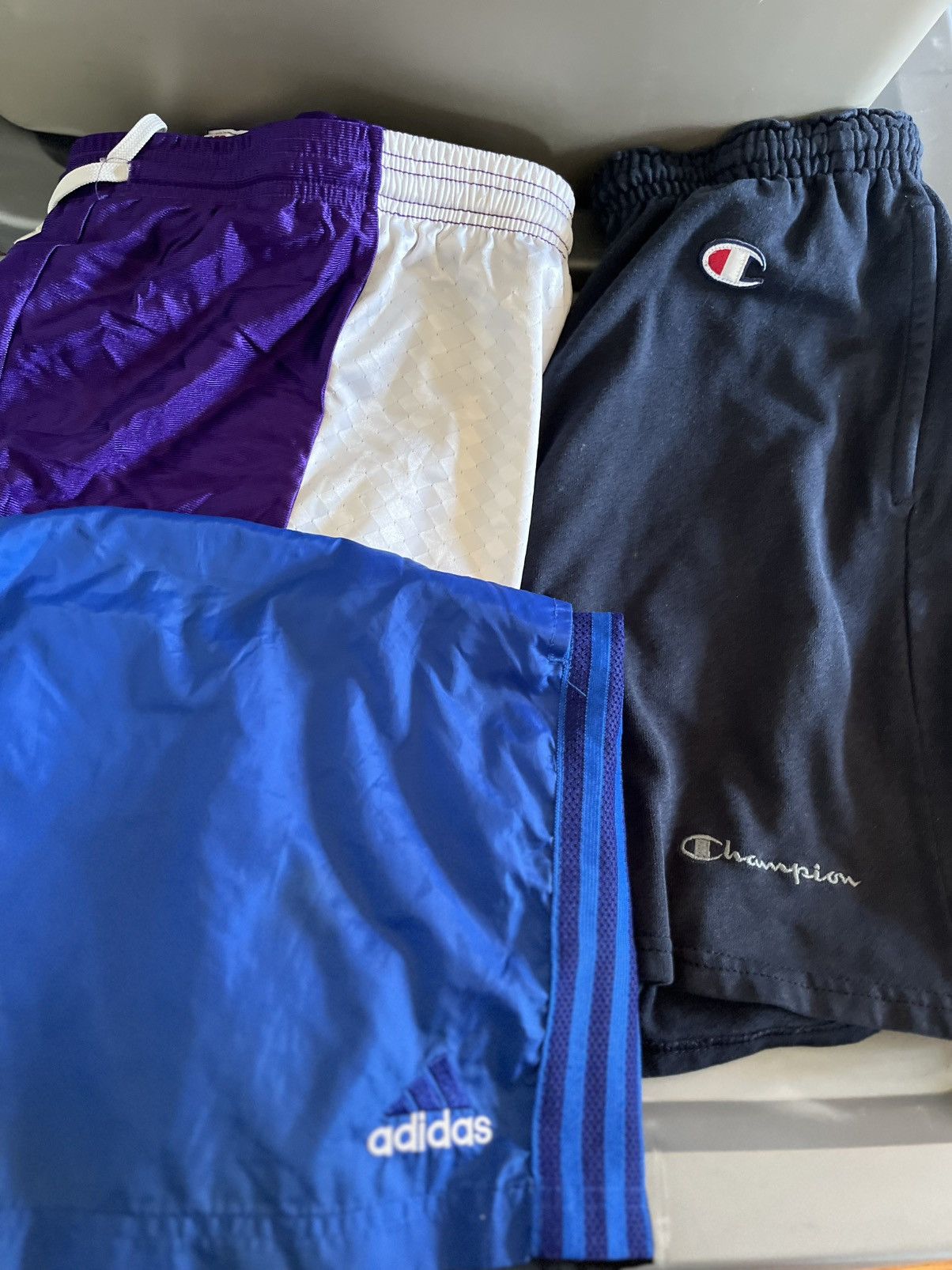 Adidas vintage 90s 3 shorts bundle adidas trunks lg made in usa Size US 34 / EU 50 - 1 Thumbnail
