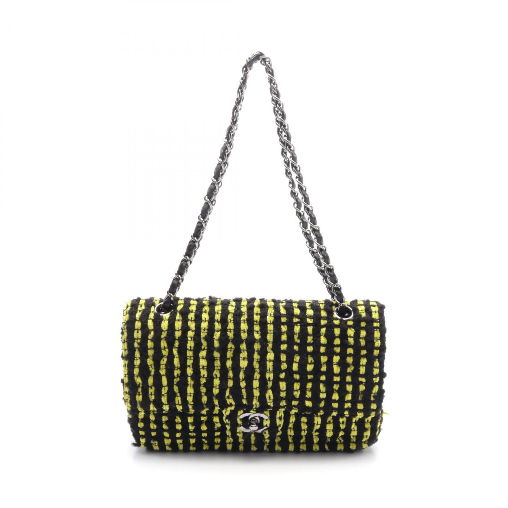 Chanel Chanel Chanel Matelasse W Flap Fabric Leather Shoulder Bag Leather Shoulder Bag A01112 Size ONE SIZE - 1 Thumbnail