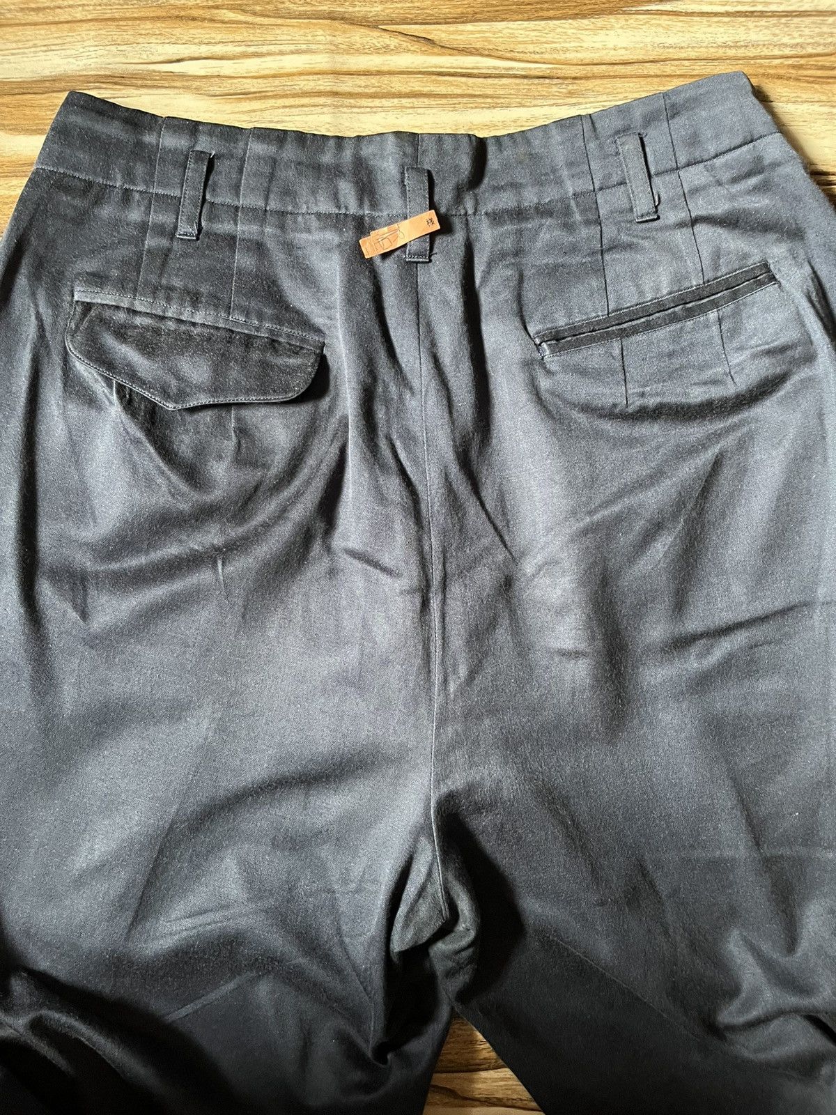 Japanese Brand Satchmo Pleated Gabardine Pant in Navy Size US 37 - 6 Thumbnail