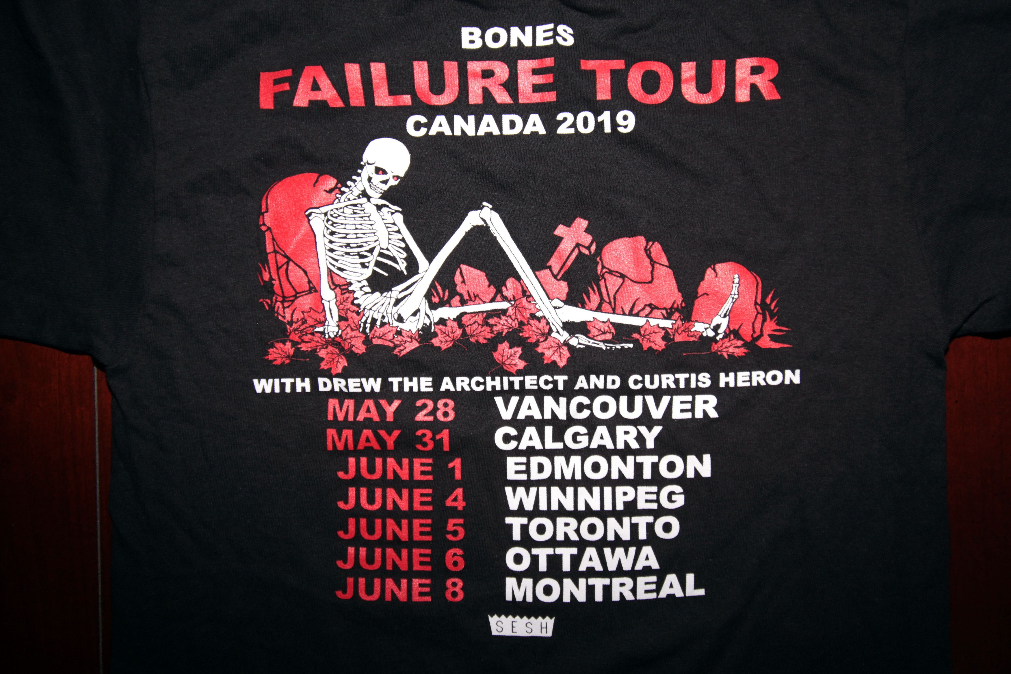 Bones × TeamSESH TeamSESH "FAILURE" Tour T-Shirt Size US S / EU 44-46 / 1 - 5 Thumbnail