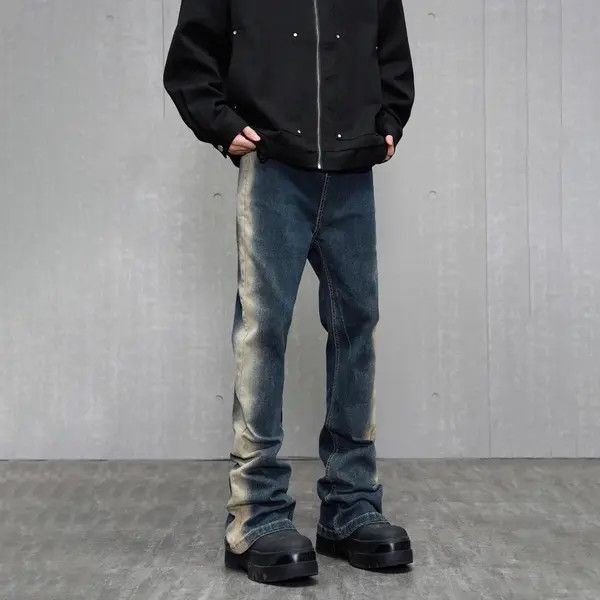 Designer Kitayama x Reia Slim Flared Streetwear Vintage Design Jeans Size US 34 / EU 50 - 2 Thumbnail