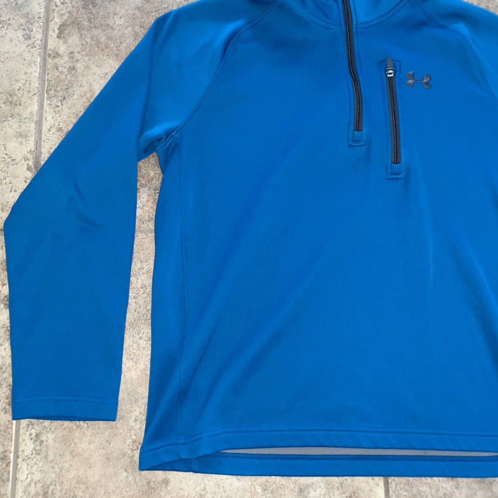 Under Armour Under Armour Mens Blue ColdGear Half Zip Pullover Sweater Large Size US L / EU 52-54 / 3 - 3 Thumbnail