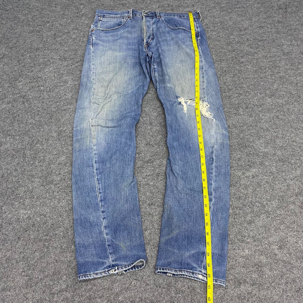 Levi's 💥Best Offer💥Vintage Levis Engineering Distressed Denim Size US 33 - 3 Thumbnail